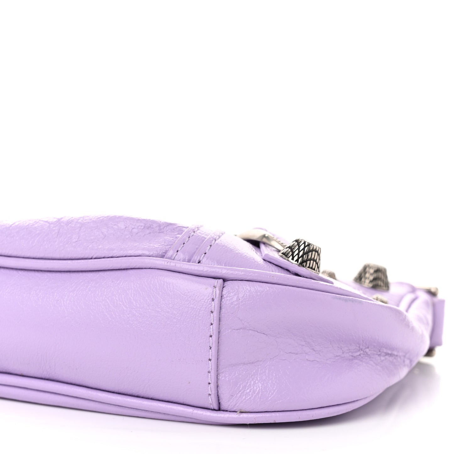 Agneau Arena Le Cagole Mini Purse With Chain Lilac