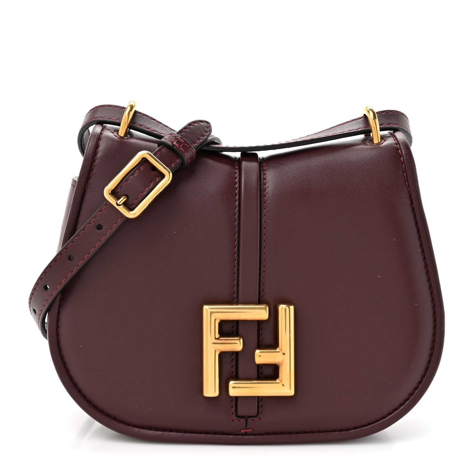 Fendi Vitello Brenta Cher Small Fendi C'mon Bordeaux 1842648