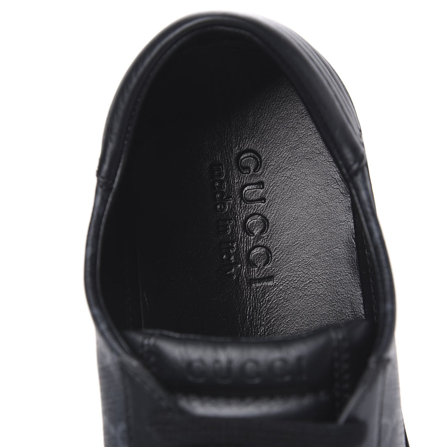 GG Supreme Monogram Low Top Sneakers 7 Black