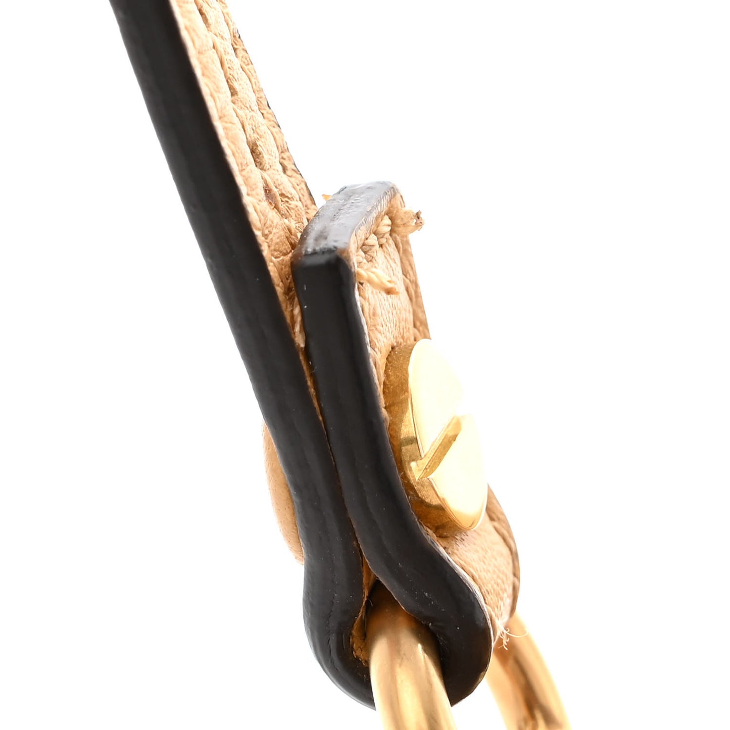 Calfskin Suede Small Nile Bracelet Bag Bleached Brown
