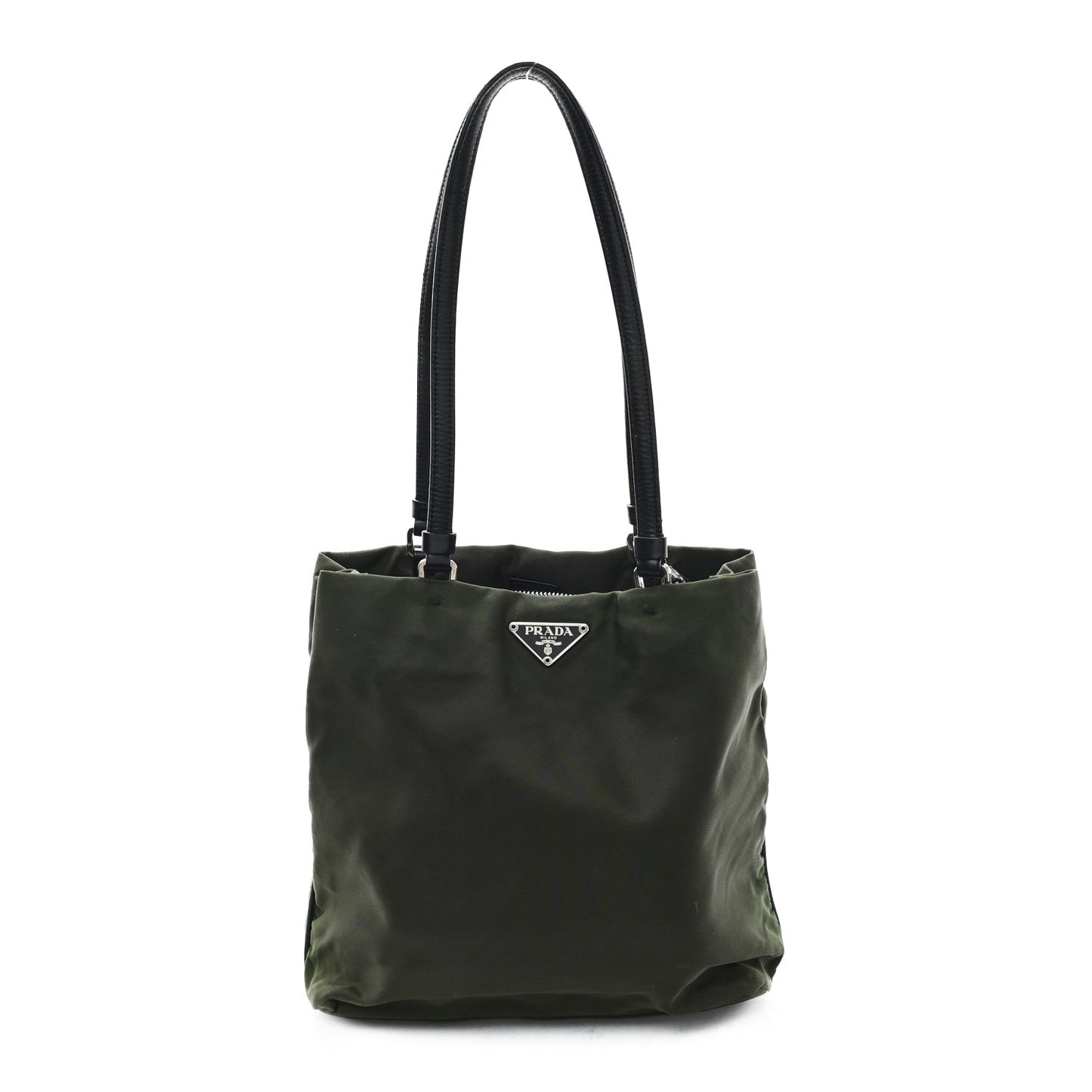 Tessuto Nylon Shopping Tote Green