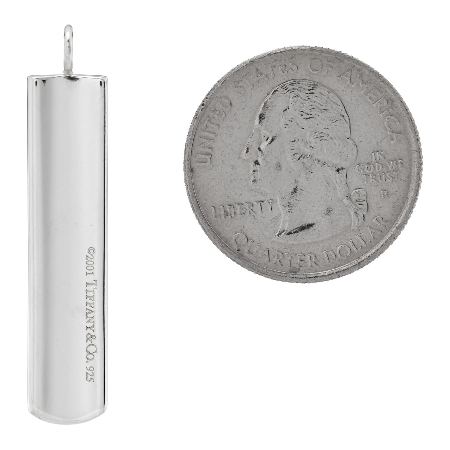 Sterling Silver 1837 Bar Pendant