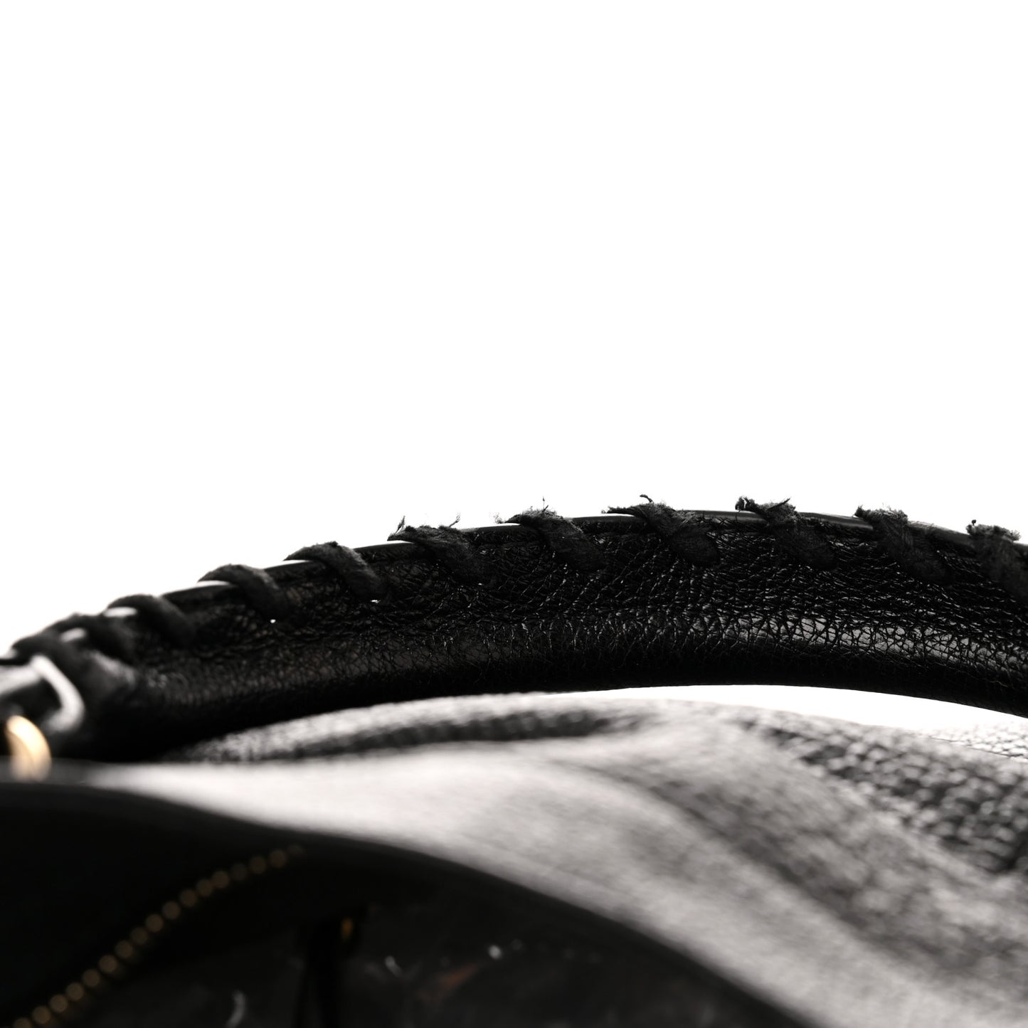 Chevre Gold Metallic Edge Hardware Velo Black
