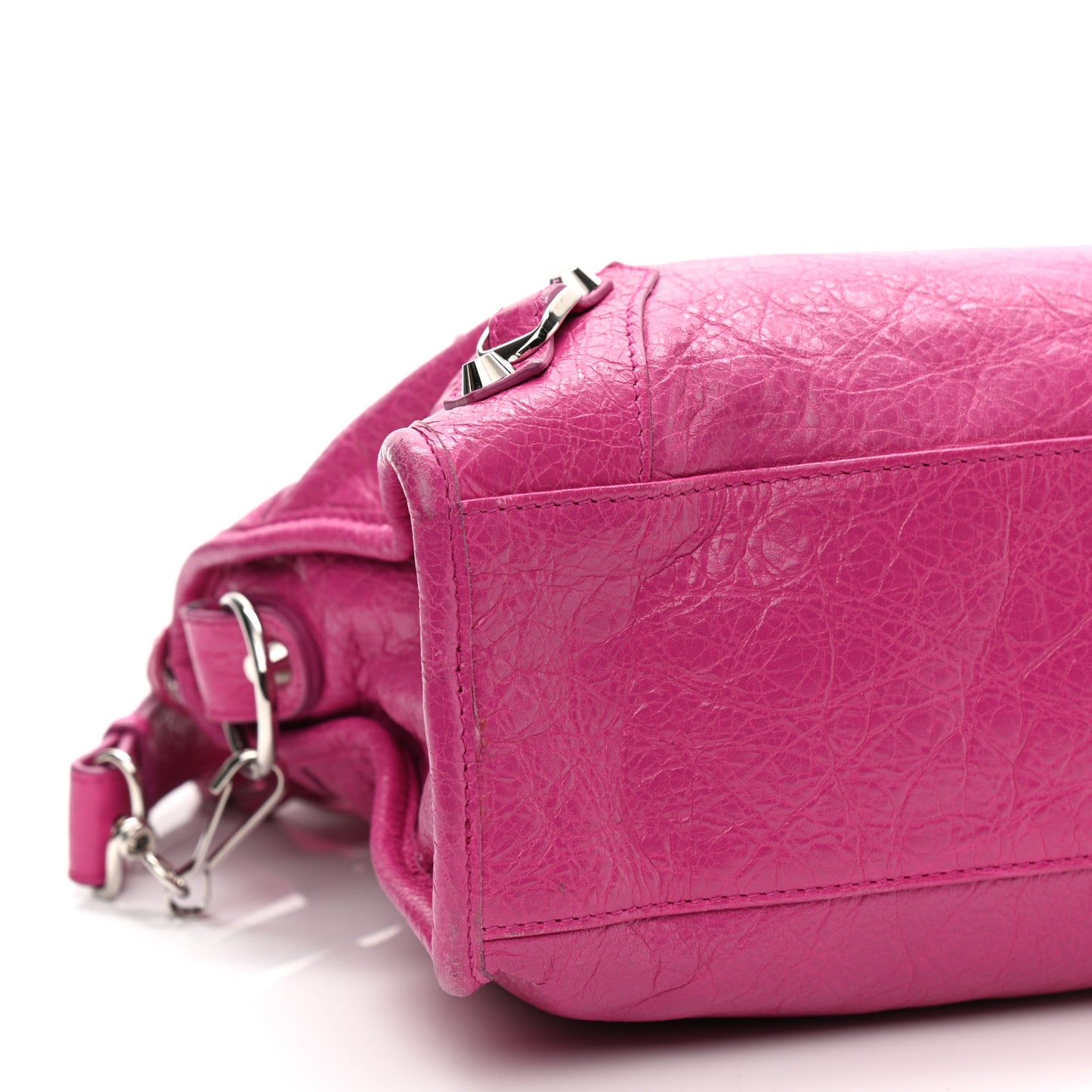 Agneau Classic Silver Hardware S City Rose Magenta