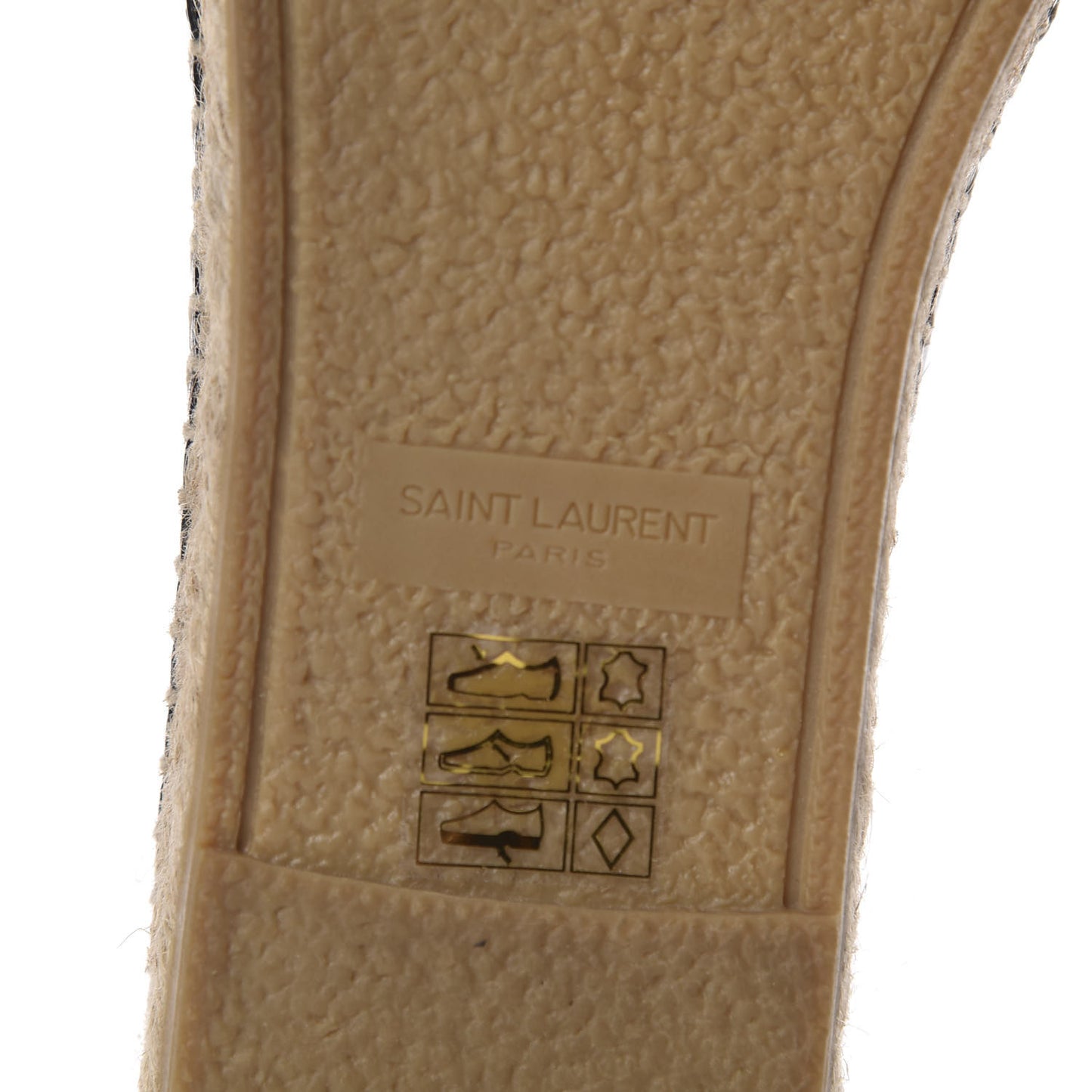 Nappa Embossed Stars Espadrilles 39 Black