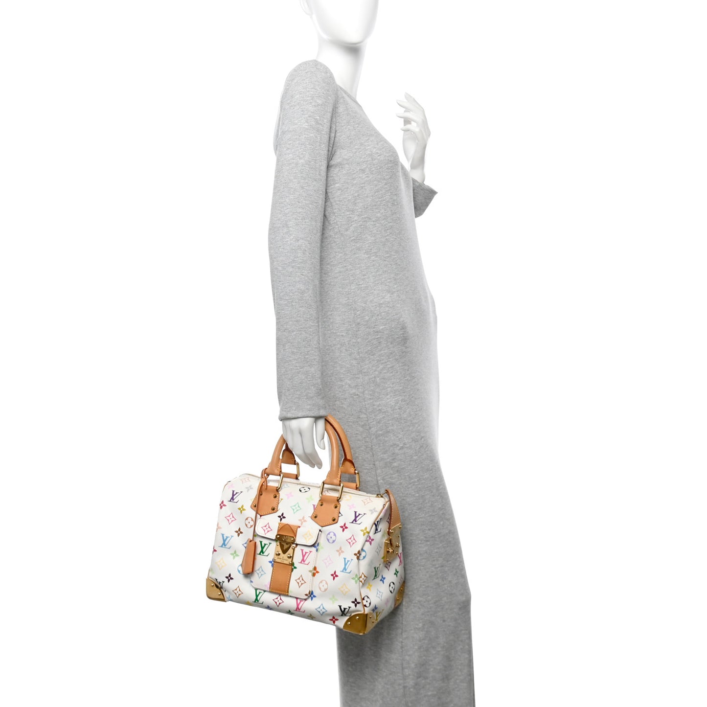 Monogram Multicolor Speedy 30 White