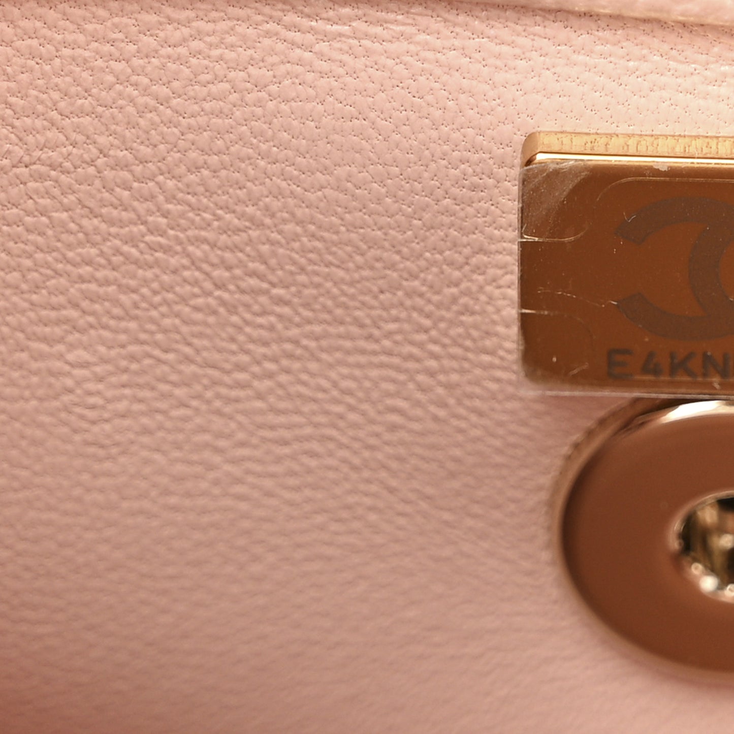 Caviar Quilted Mini Coco Handle Flap Beige