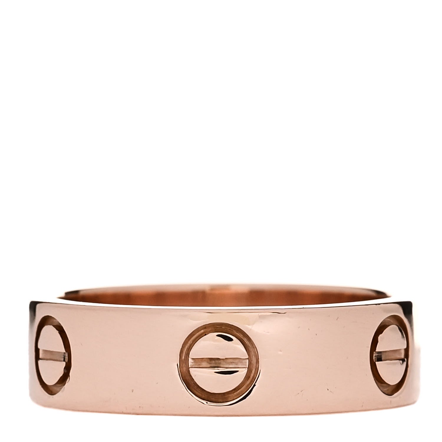 Cartier 18K Pink Gold 5.5mm LOVE Ring 53 6.5 3 of 4