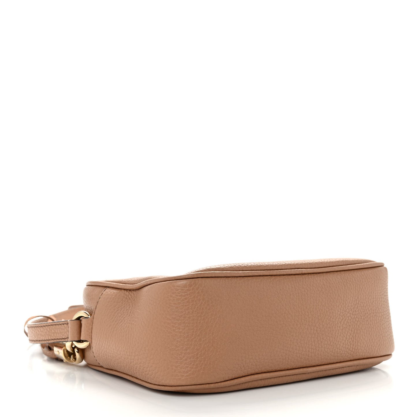 Pebbled Calfskin Small Soho Disco Bag Camelia