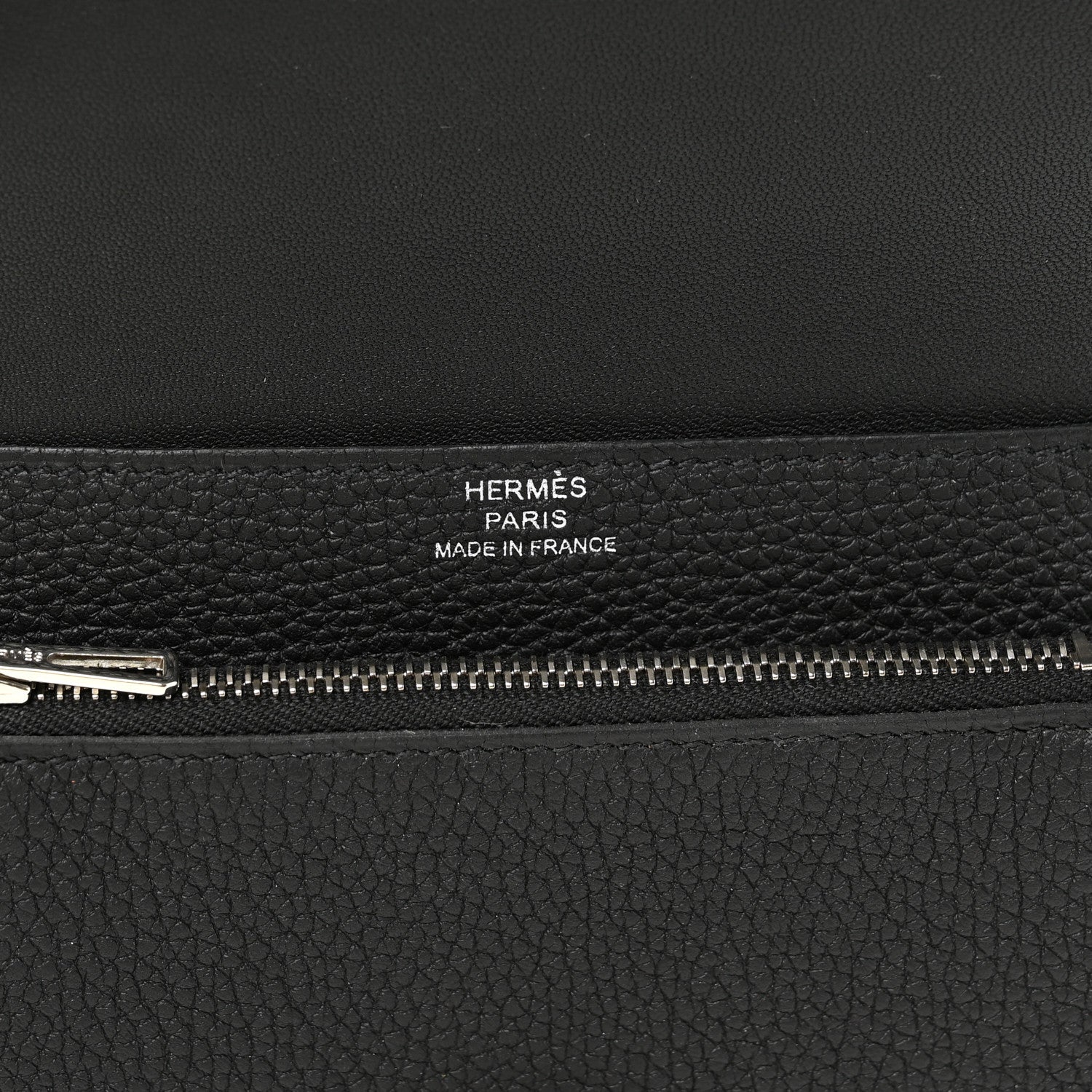 Hermes Togo Dogon Compact Wallet Black 5 of 10