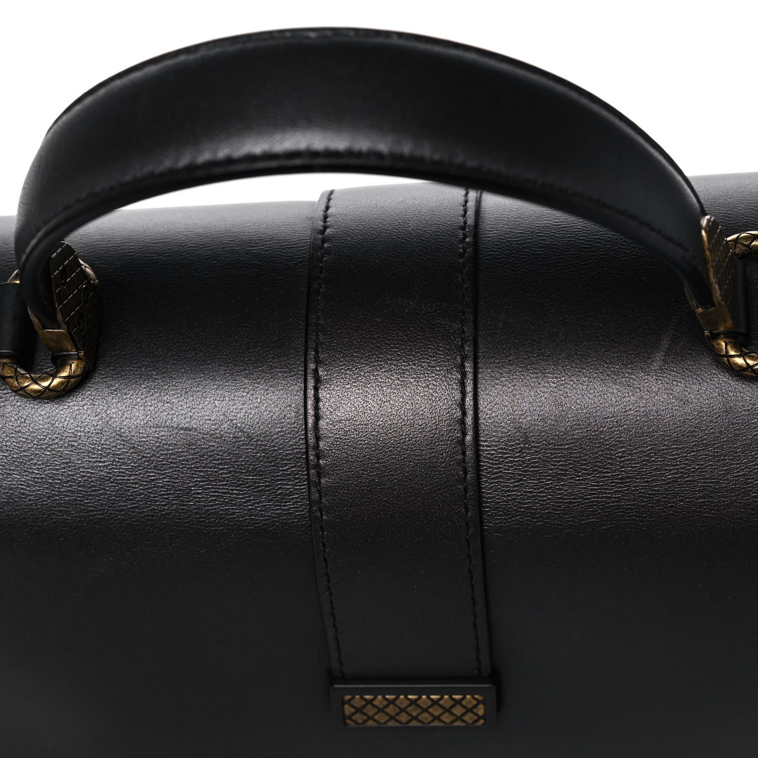 Bottega Veneta Nappa Medium Piazza Bag Dark Gold Antique Silver 15 of 20