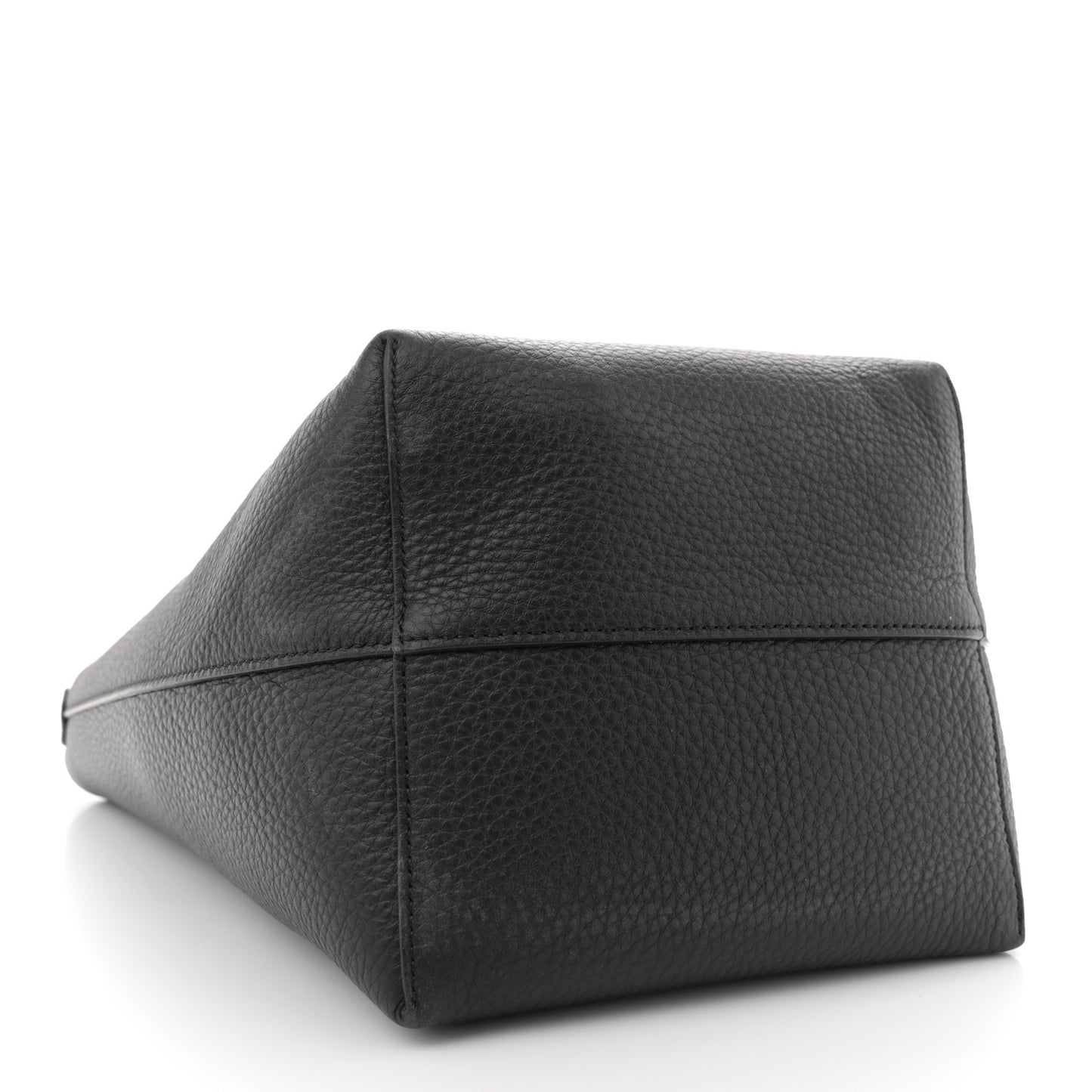 Grained Calfskin Medium N/S Park Tote Black