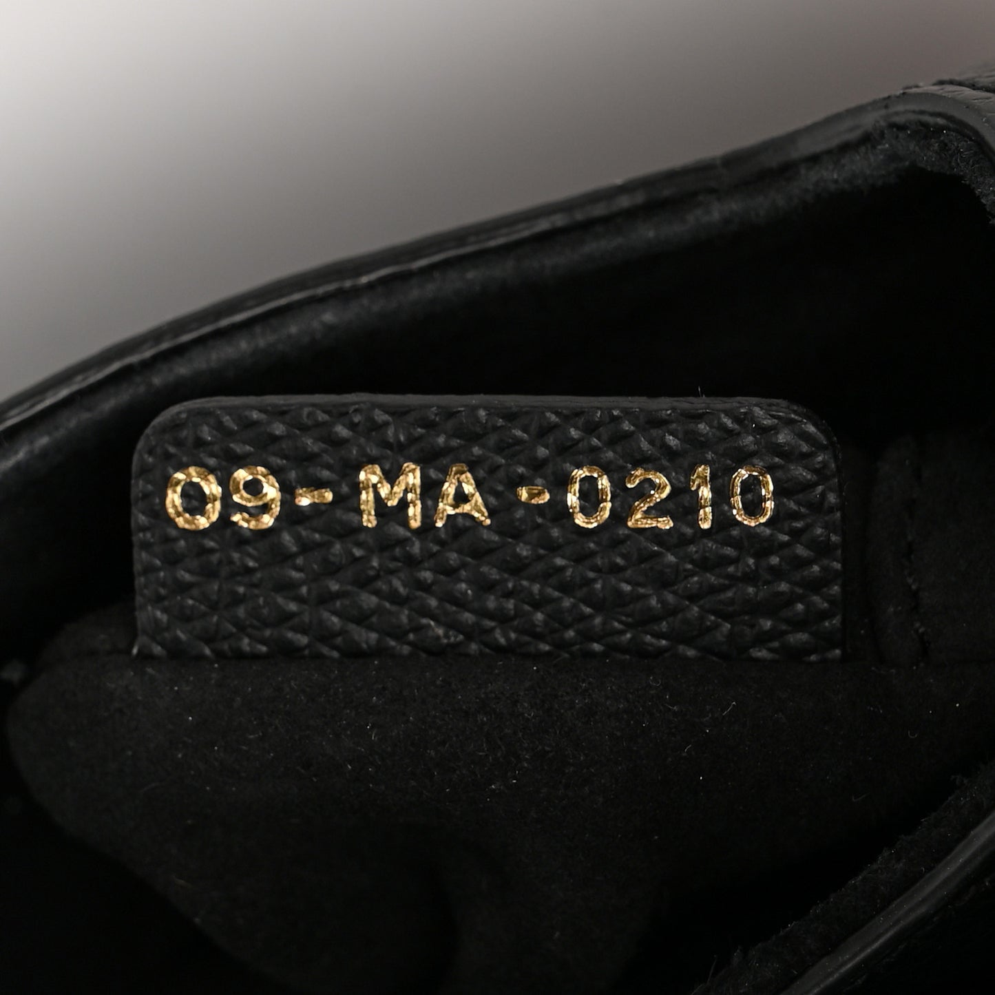 Grained Calfskin Mini Saddle Bag Black