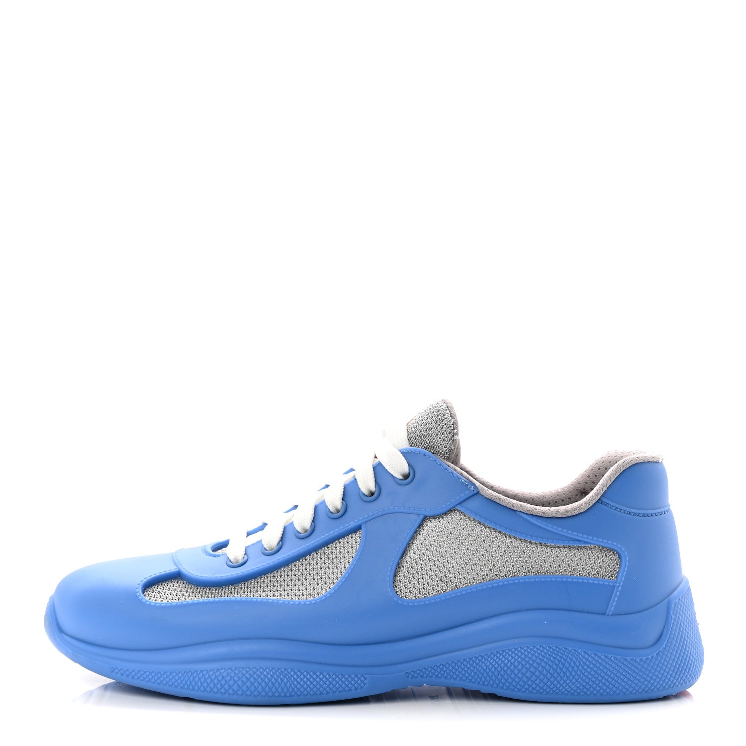 PRADA スニーカー ブルー Prada Soft Rubber Mesh Mens America's Cup Sneakers 41 Blue 1874774
