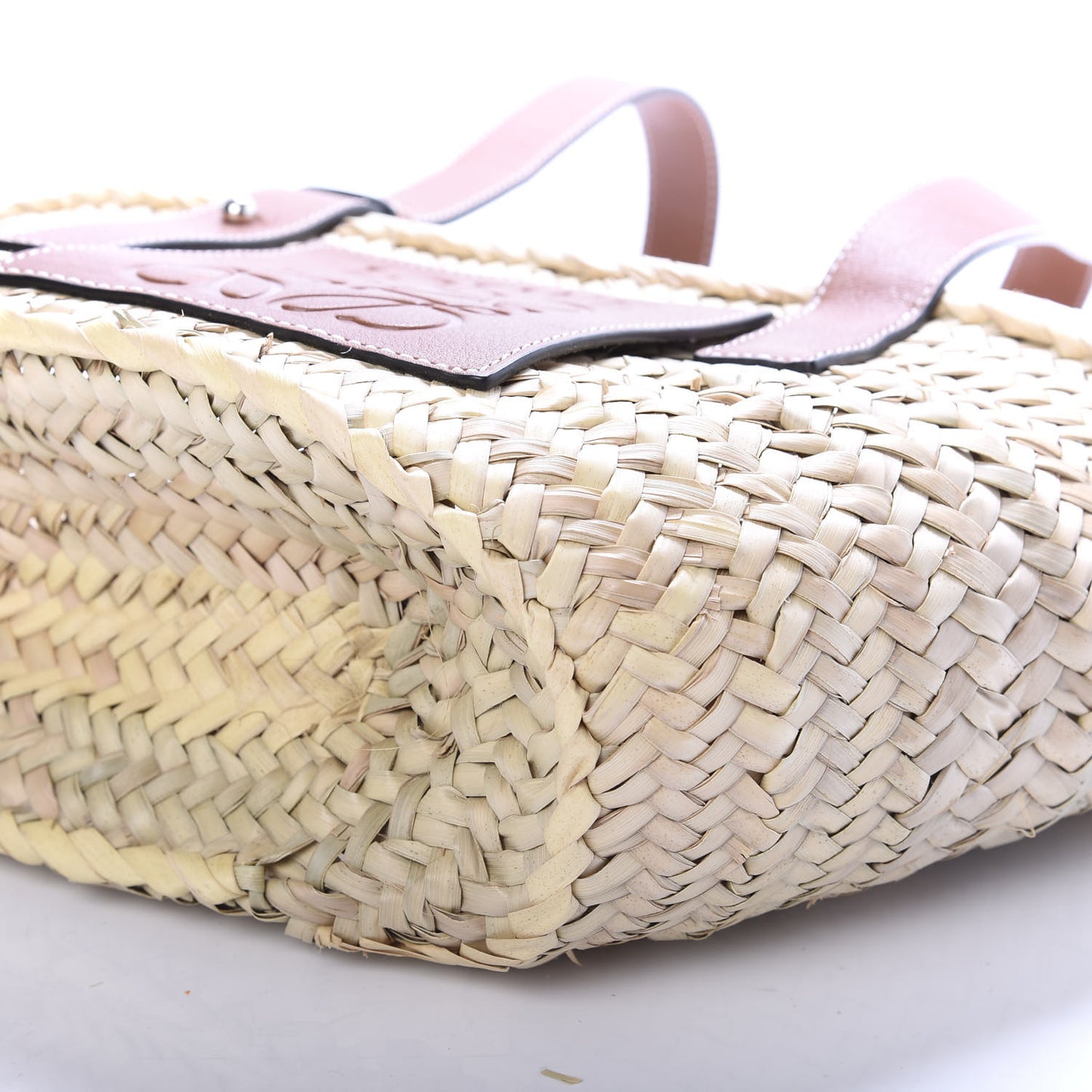 Raffia Small Basket Tote Bag Natural Tan