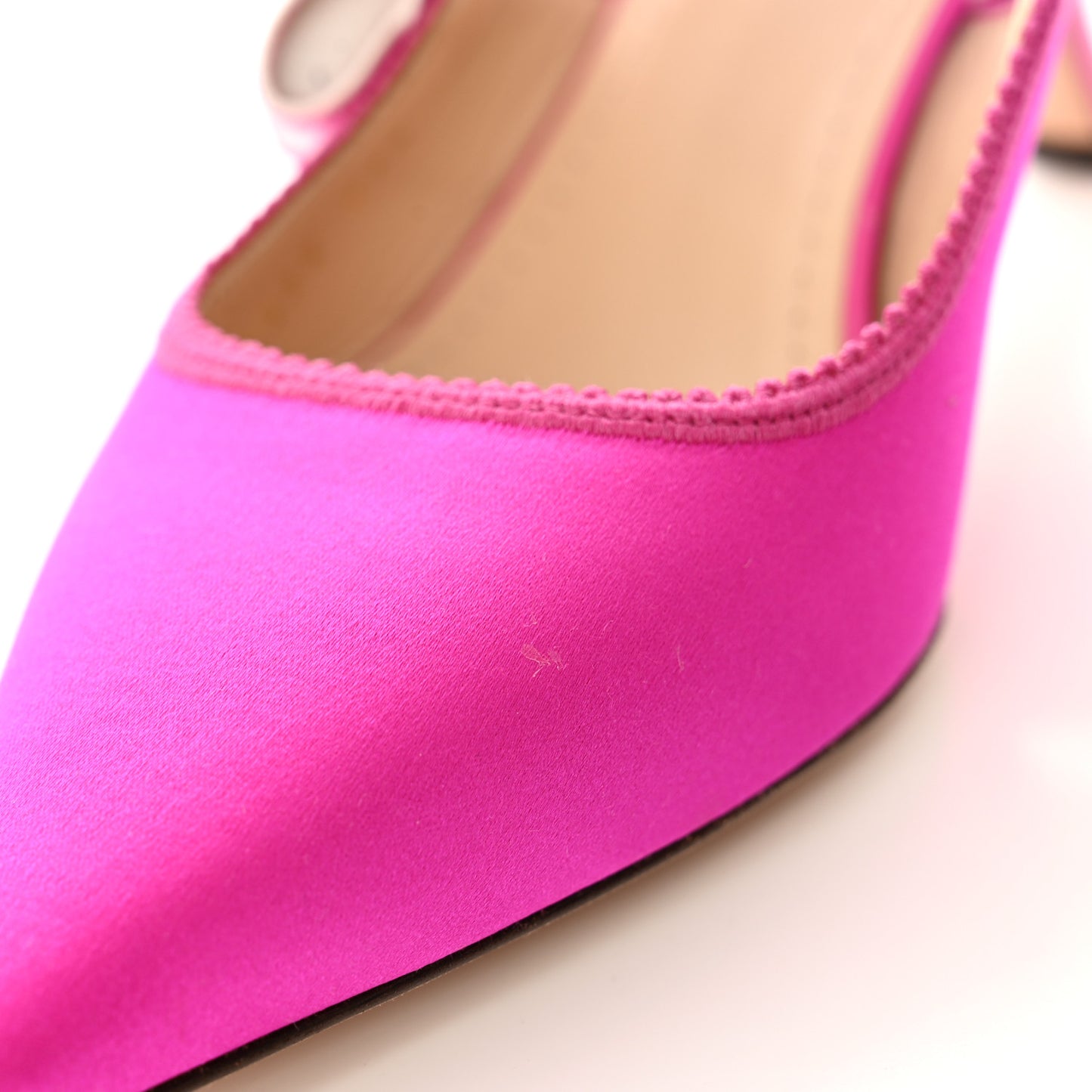 Satin Ribbon Embroidered J'Adior Slingback 65mm Pumps 37.5 Rani Pink