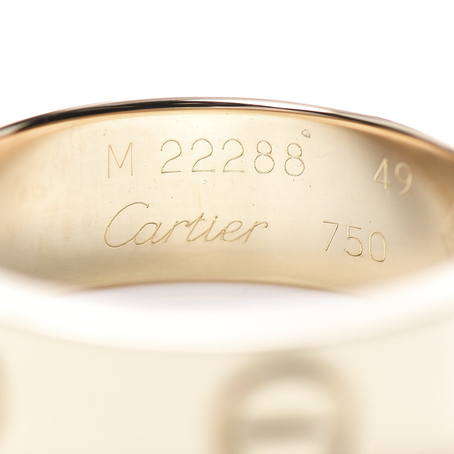Cartier 18K Yellow Gold 5.5mm LOVE Ring 49 4.75 4 of 6