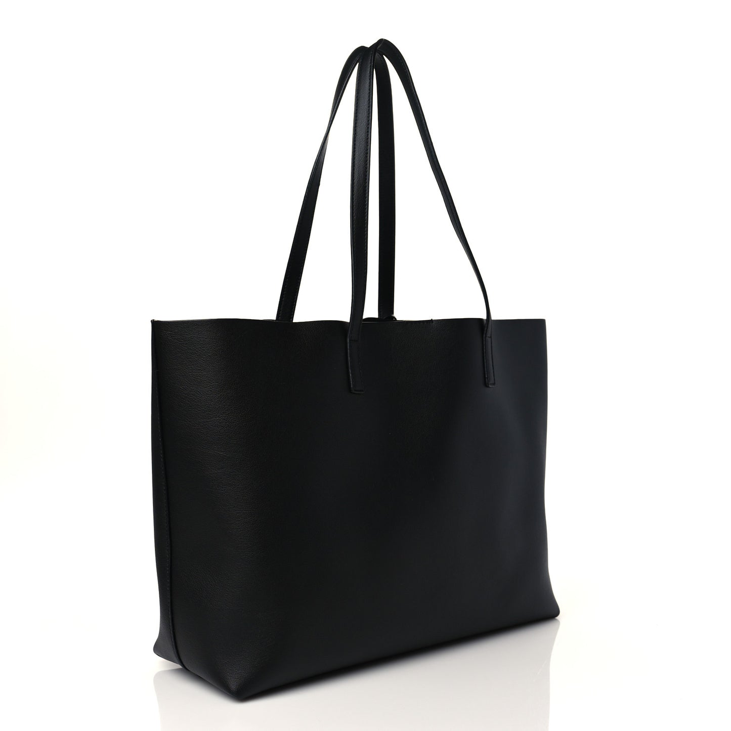 Calfskin Large Shopping Tote Black