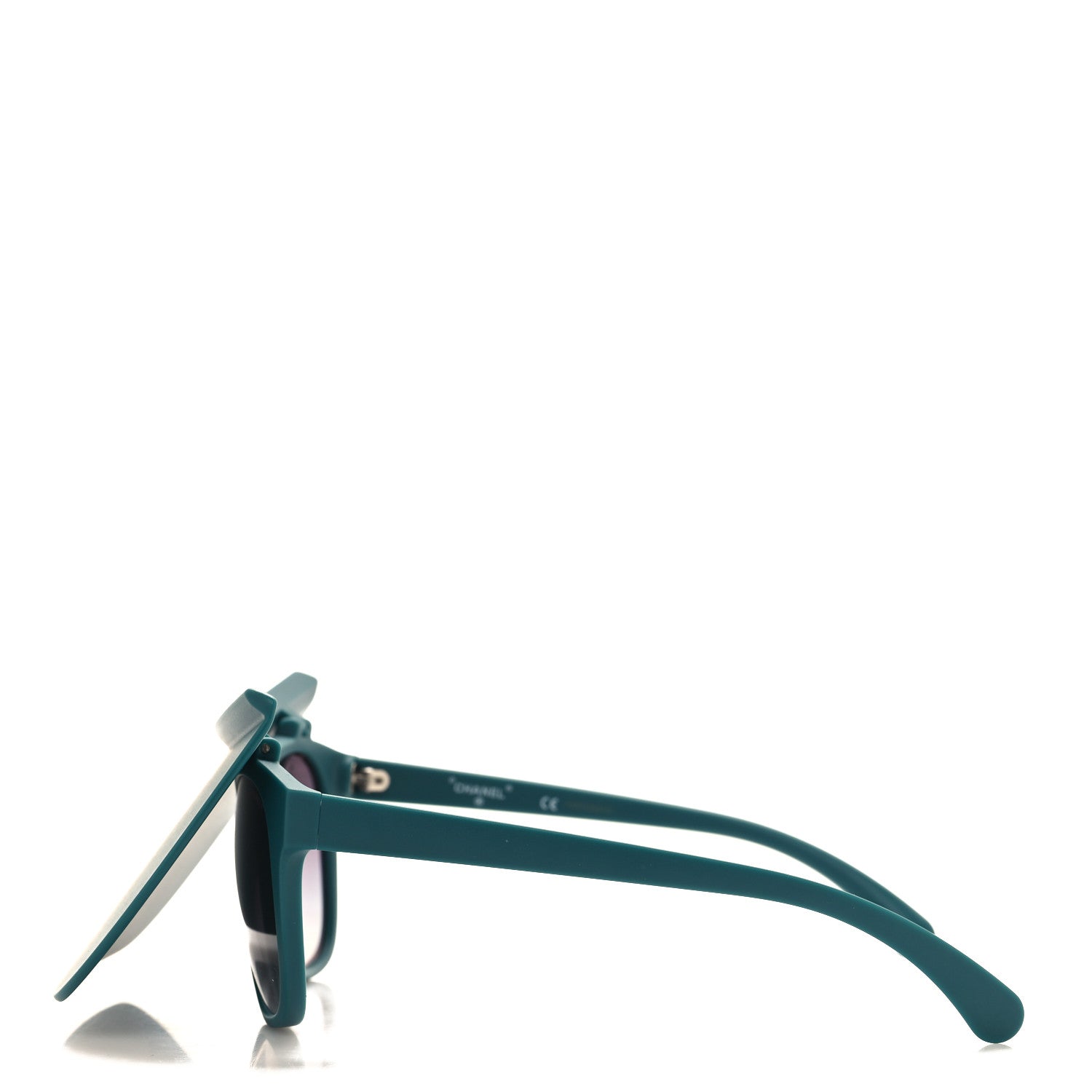 Chanel Acetate Visor Sunglasses 71046 Matte Green 3 of 7