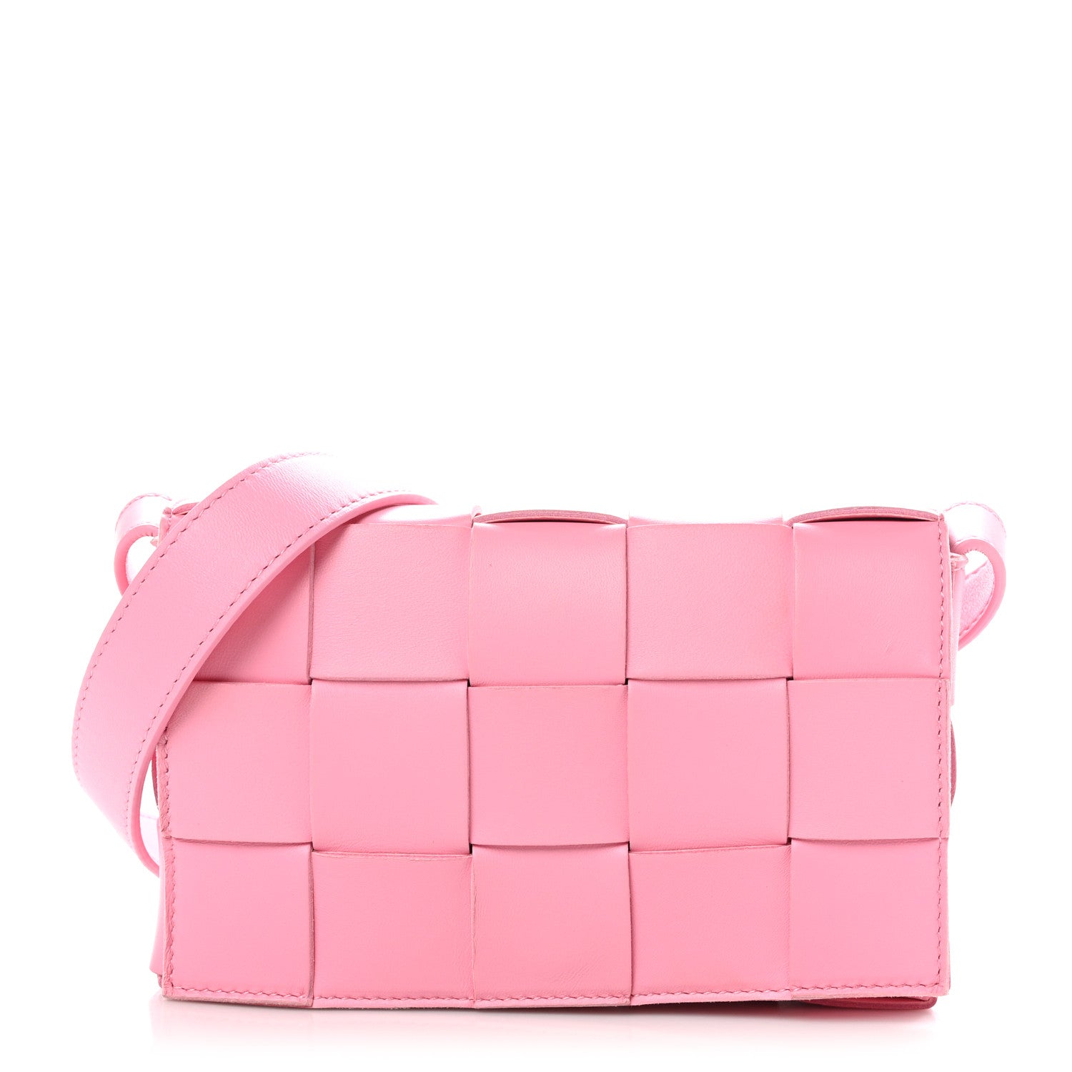 Bottega Veneta Lambskin Maxi Intreccio Small Cassette Crossbody Bag Ribbon 1 of 9