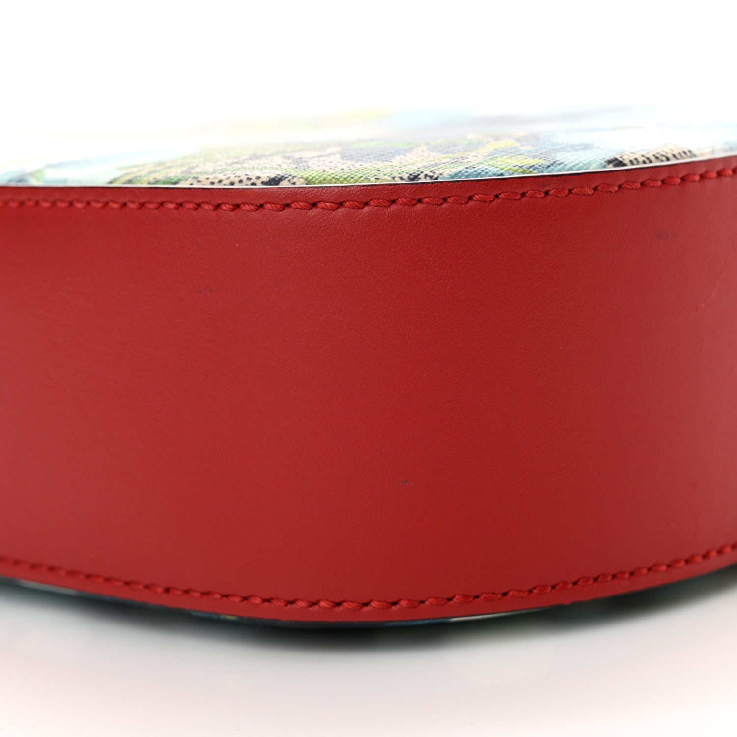 Gucci GG Supreme Monogram Blooms Mini Chain Shoulder Bag Beige Blue Navy Hibiscus Red 10 of 13