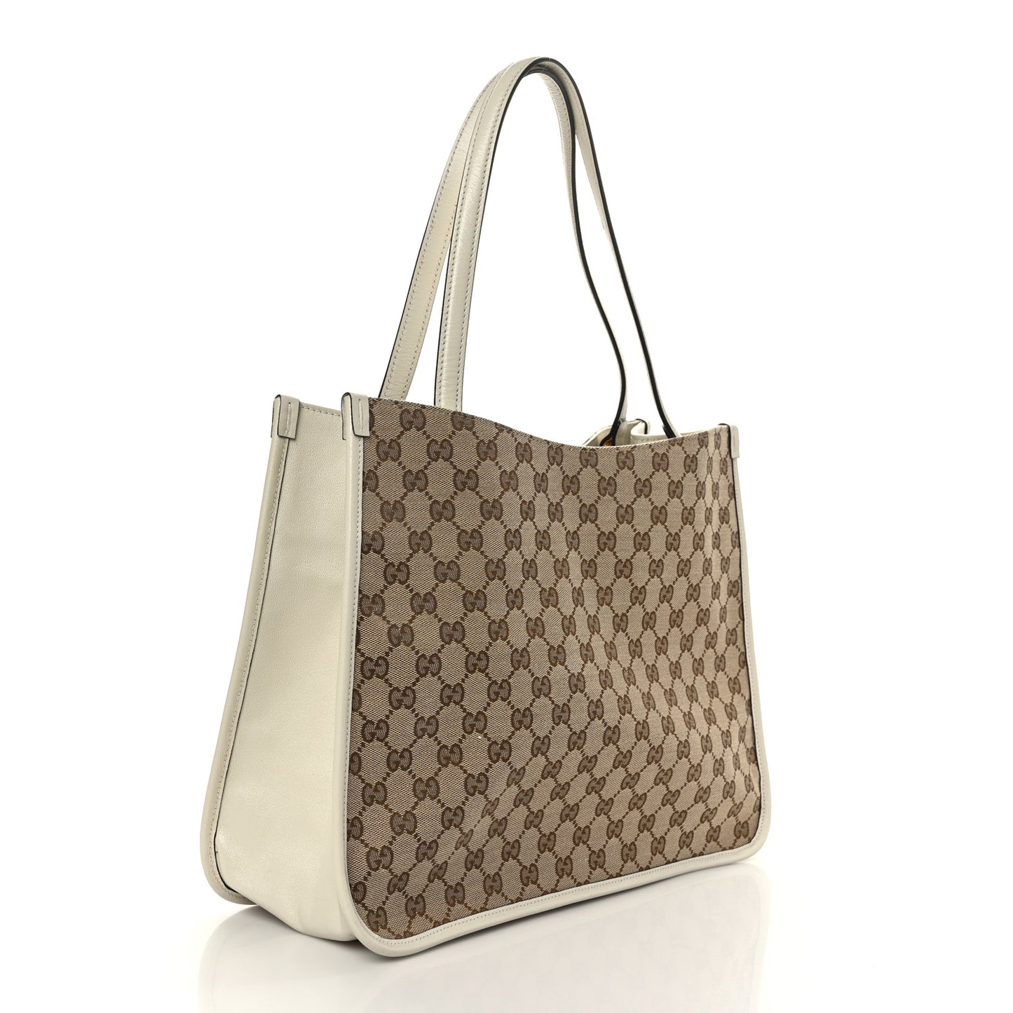 Monogram New Sakai Calfskin Lux Horsebit 1955 Tote Beige Ebony Mystic White