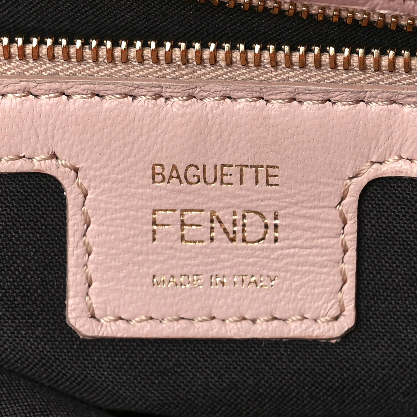 Nappa FF 1974 Embossed Baguette Rosa Quarzo
