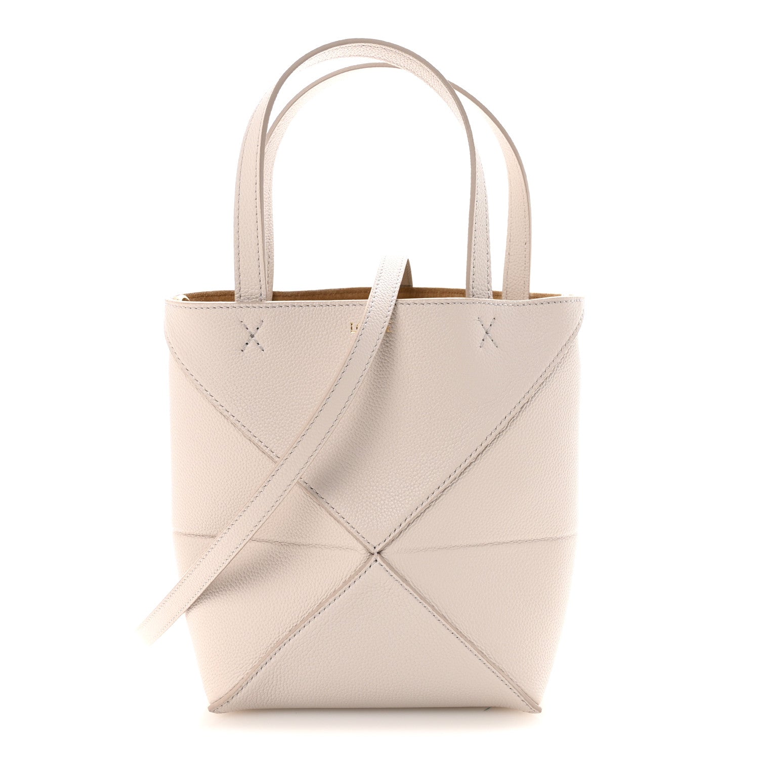 小物 LOEWE Loewe Grained Calfskin Mini Puzzle Fold Light Ghost 1879561