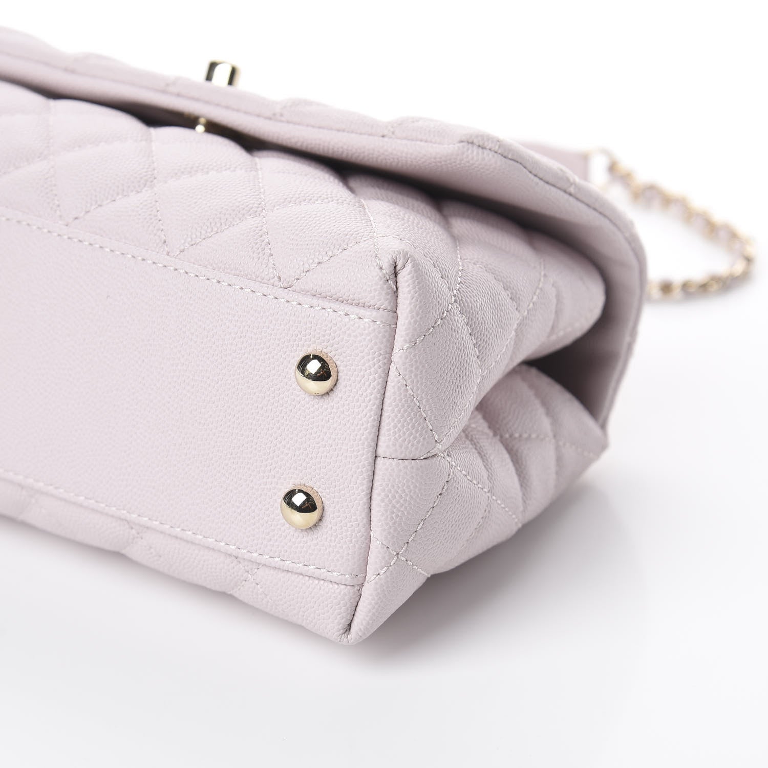 Chanel Caviar Quilted Mini Coco Handle Flap Lilas Lilac 8 of 8