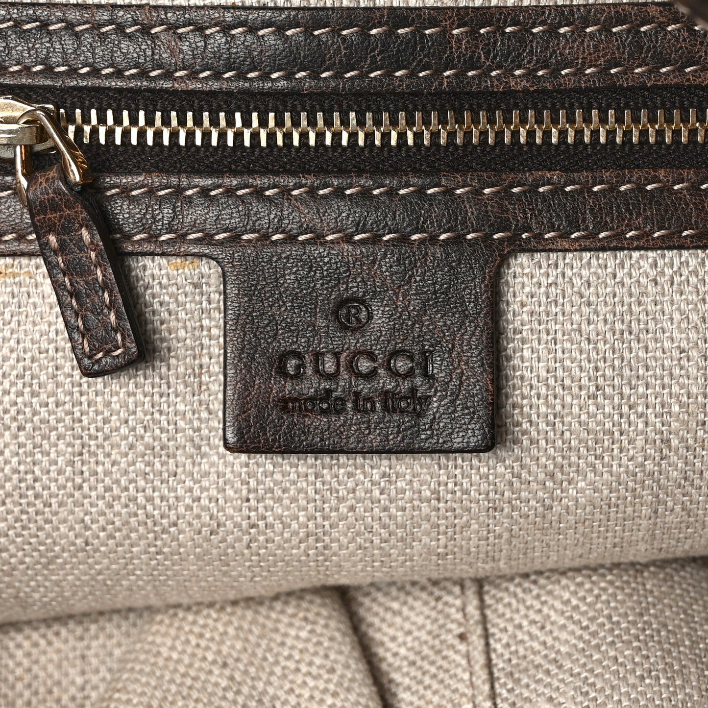 Monogram Large New Jackie Shoulder Bag Dark Brown