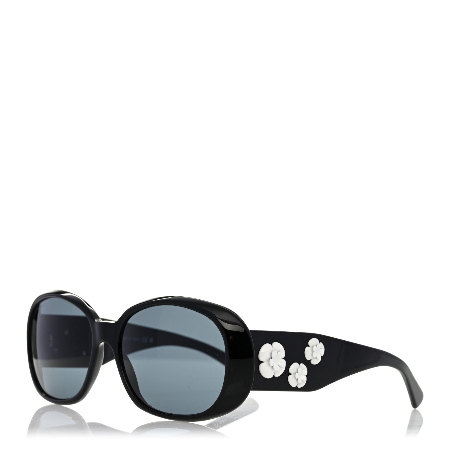 Chanel Acetate Camellia CC Sunglasses 5113 Black 1358185