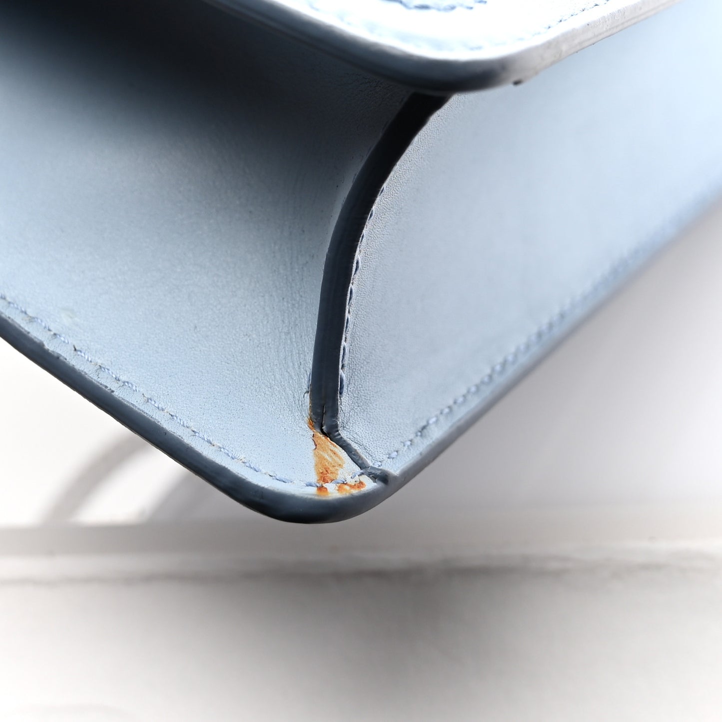Smooth Calfskin Small DG Amore Envelope Bag Cielo