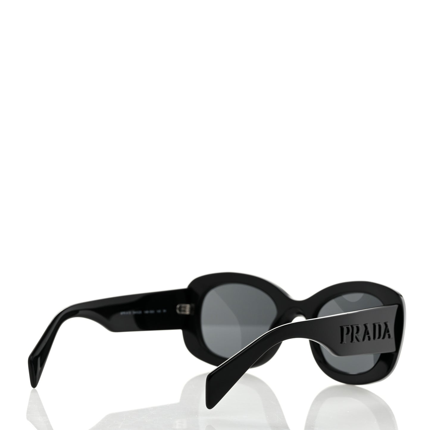 Acetate Oval Sunglasses SPR A13 Black