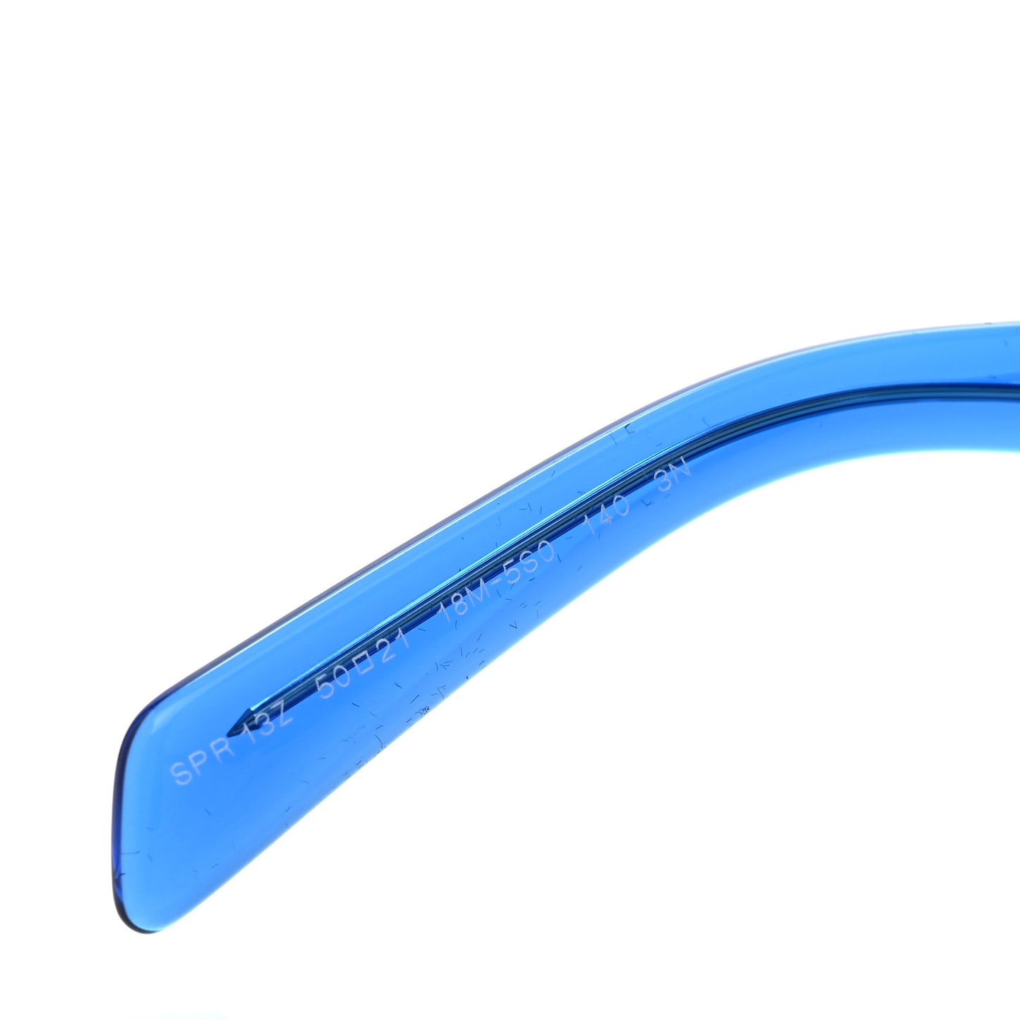Acetate Symbole Sunglasses SPR 13Z Crystal Electric Blue