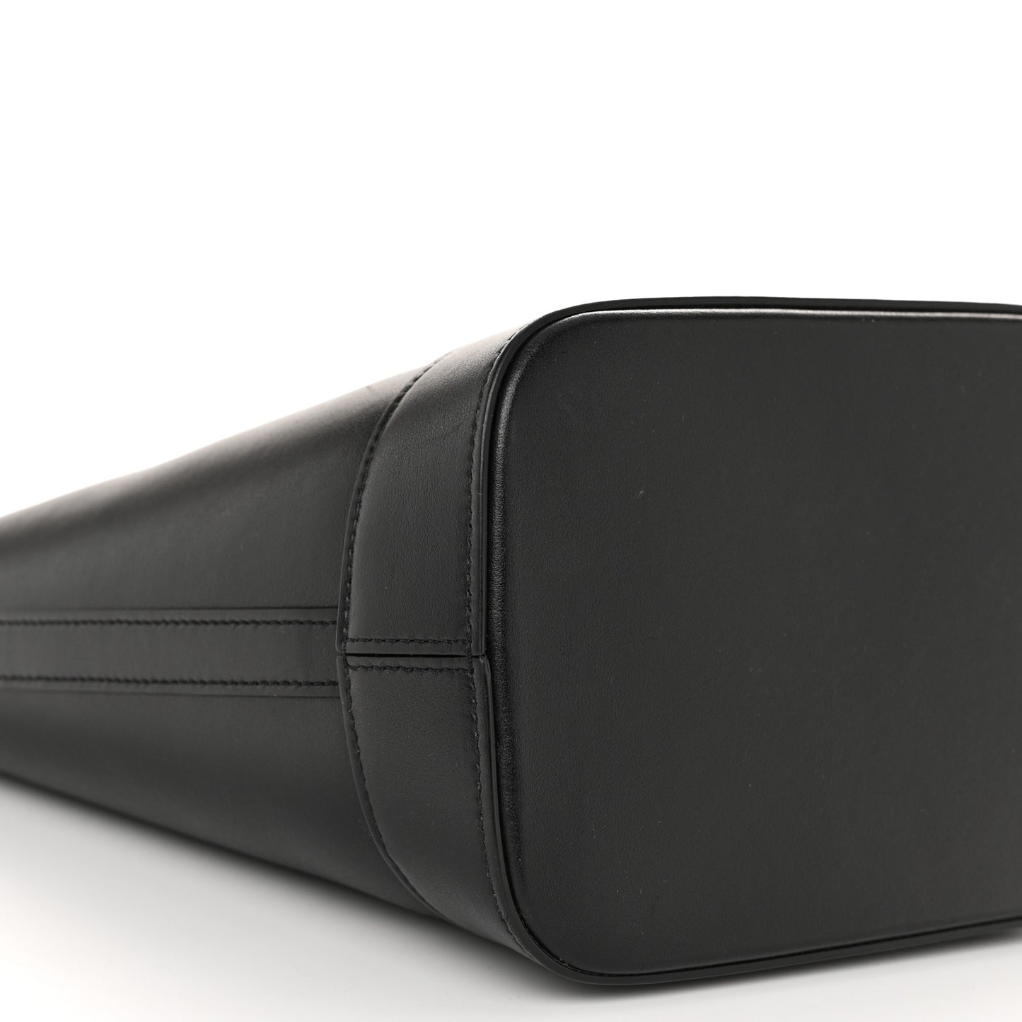 Smooth Calfskin Small Cuir Triomphe Bucket Bag Black
