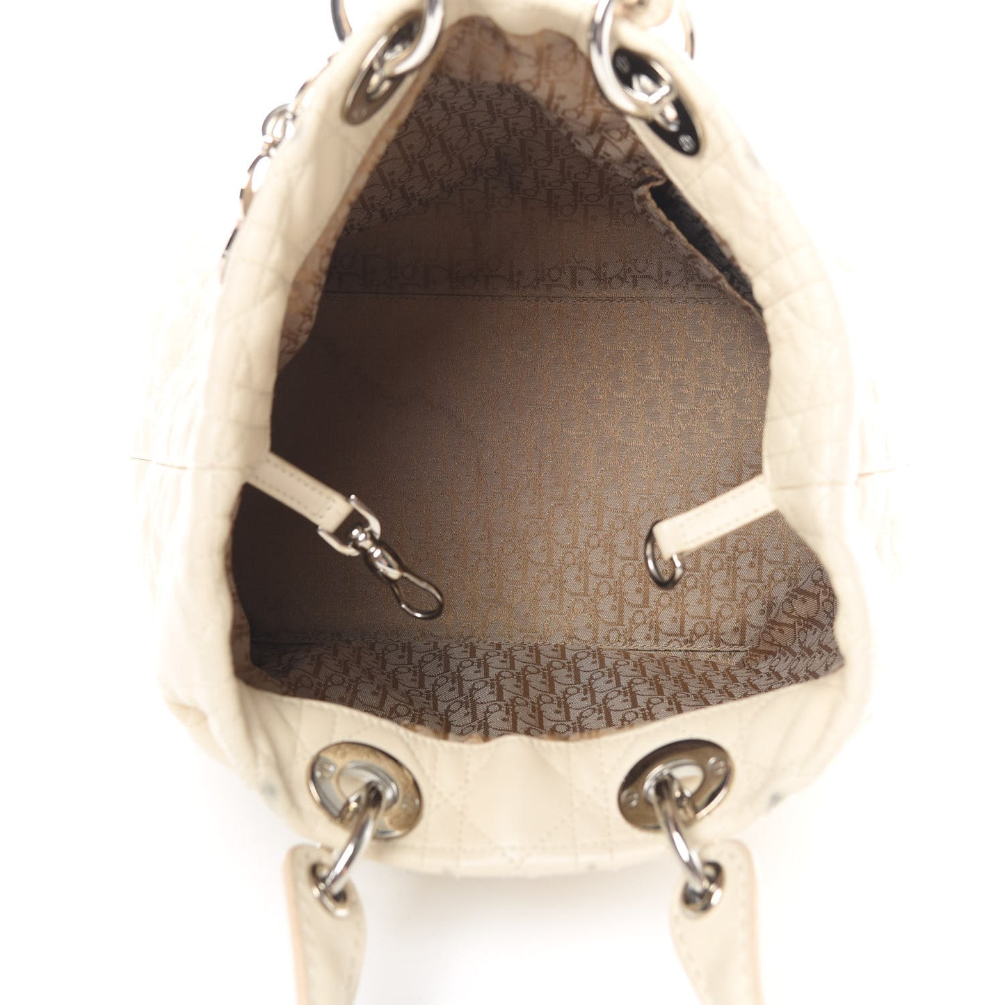 Lambskin Cannage Medium Soft Lady Dior Beige