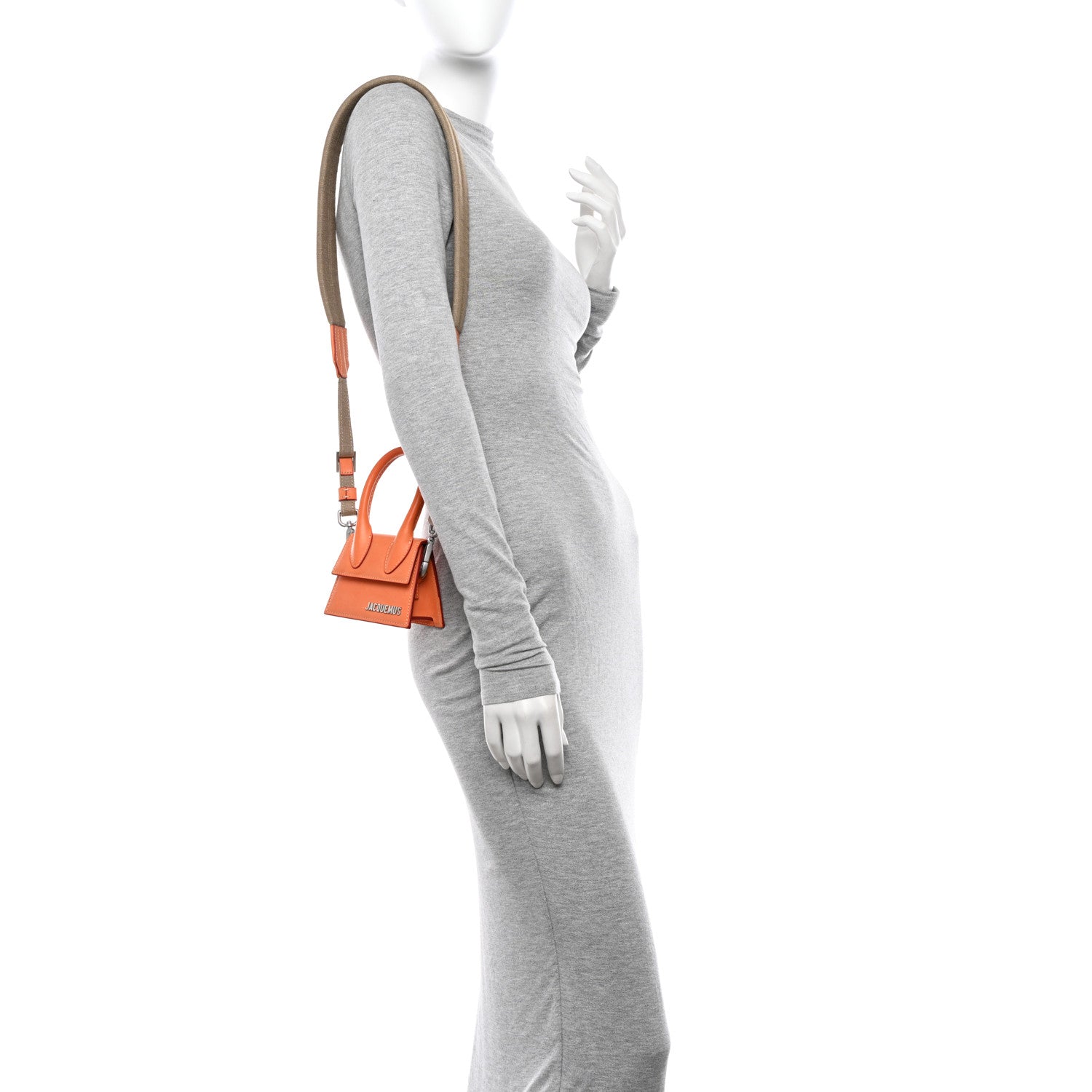 Jacquemus Smooth Calfskin Le Chiquito Homme Orange 2 of 11