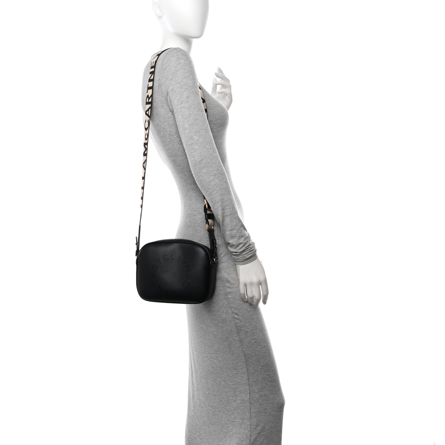 Eco Alter Nappa Perforated Logo Mini Bag Black