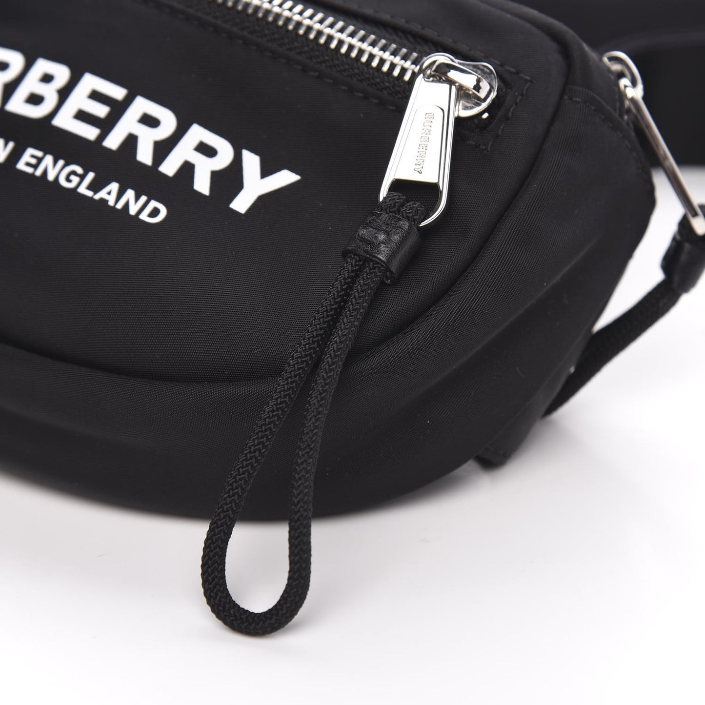 Econyl Logo Print Small Cannon Bum Bag Black