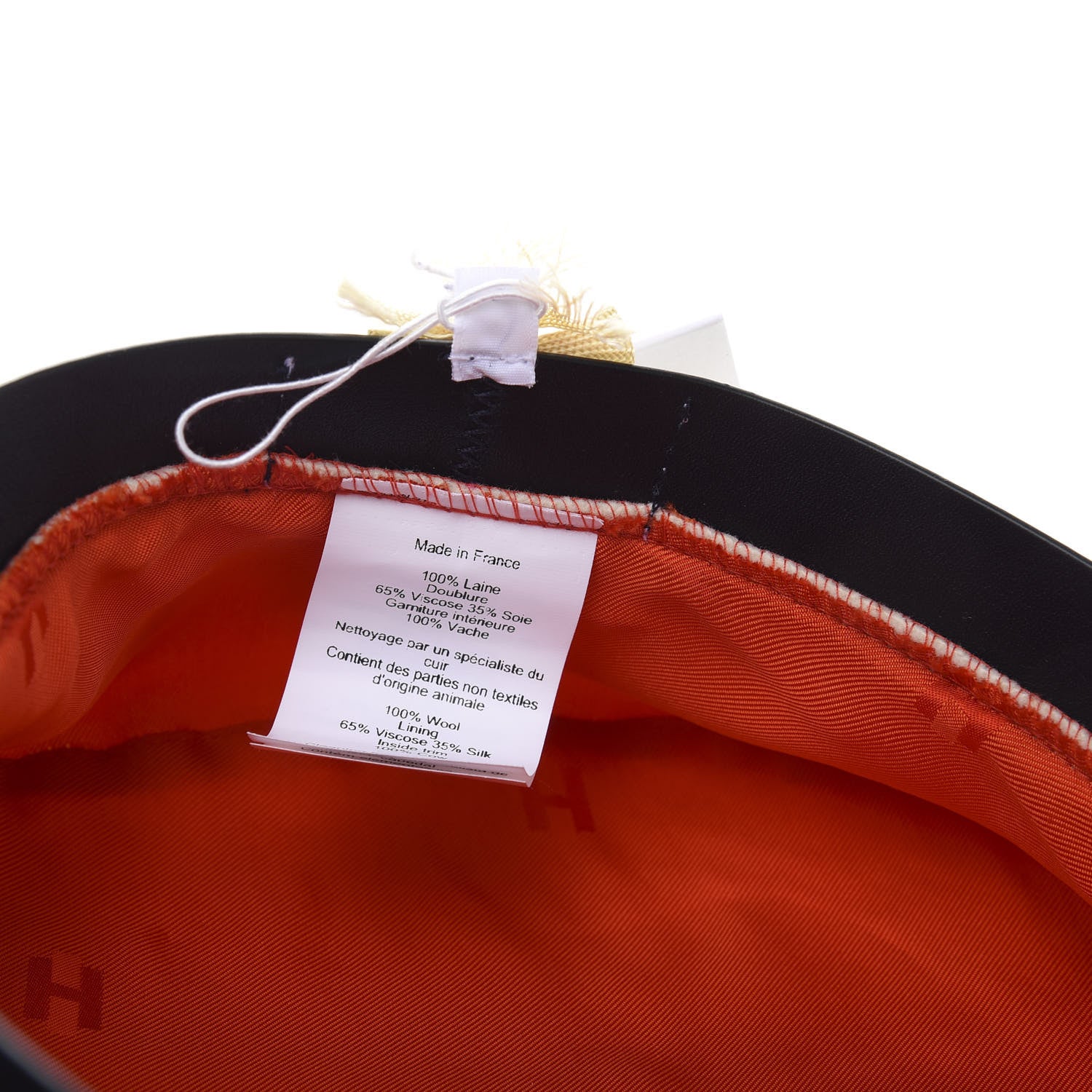 Hermes Merino Wool Bonnie Beret 58 Naturel 9 of 10