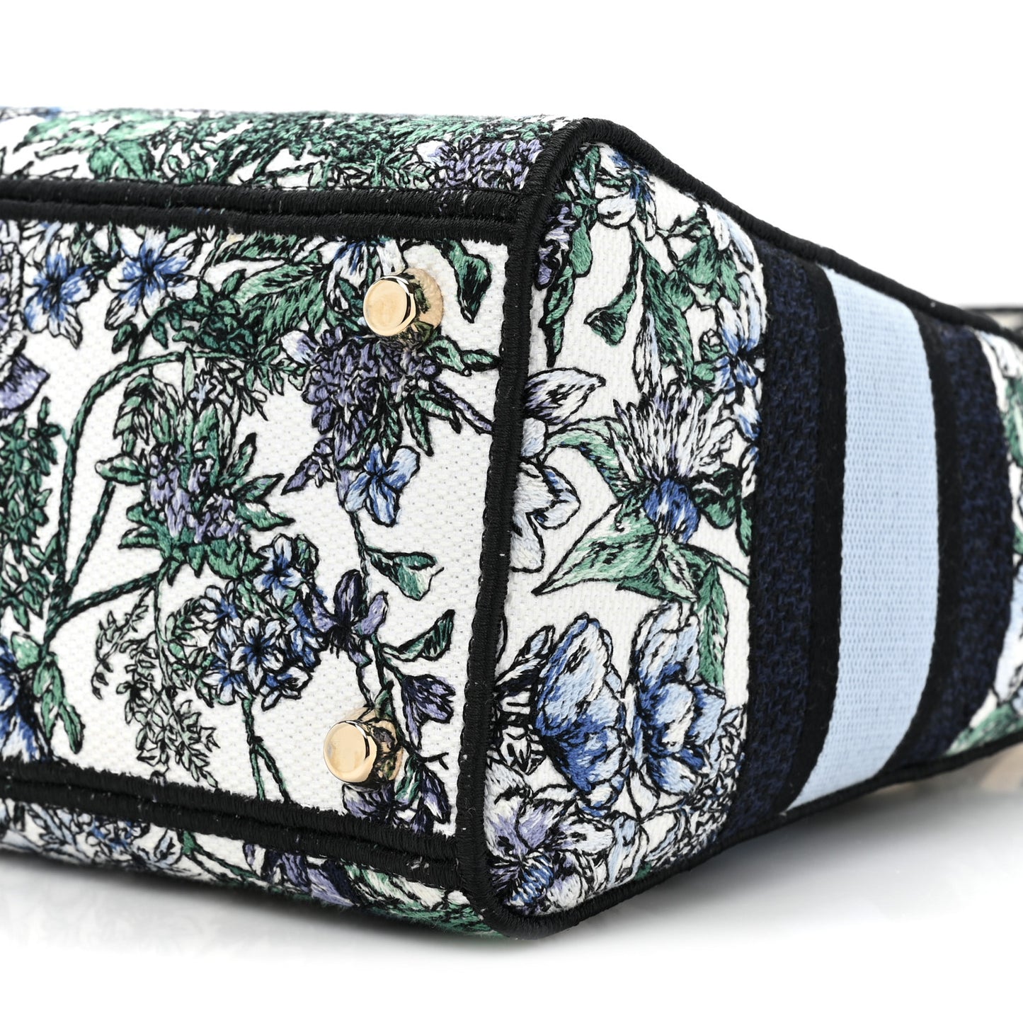 Canvas Embroidered Print Medium Lady D-Lite Blue Multicolor