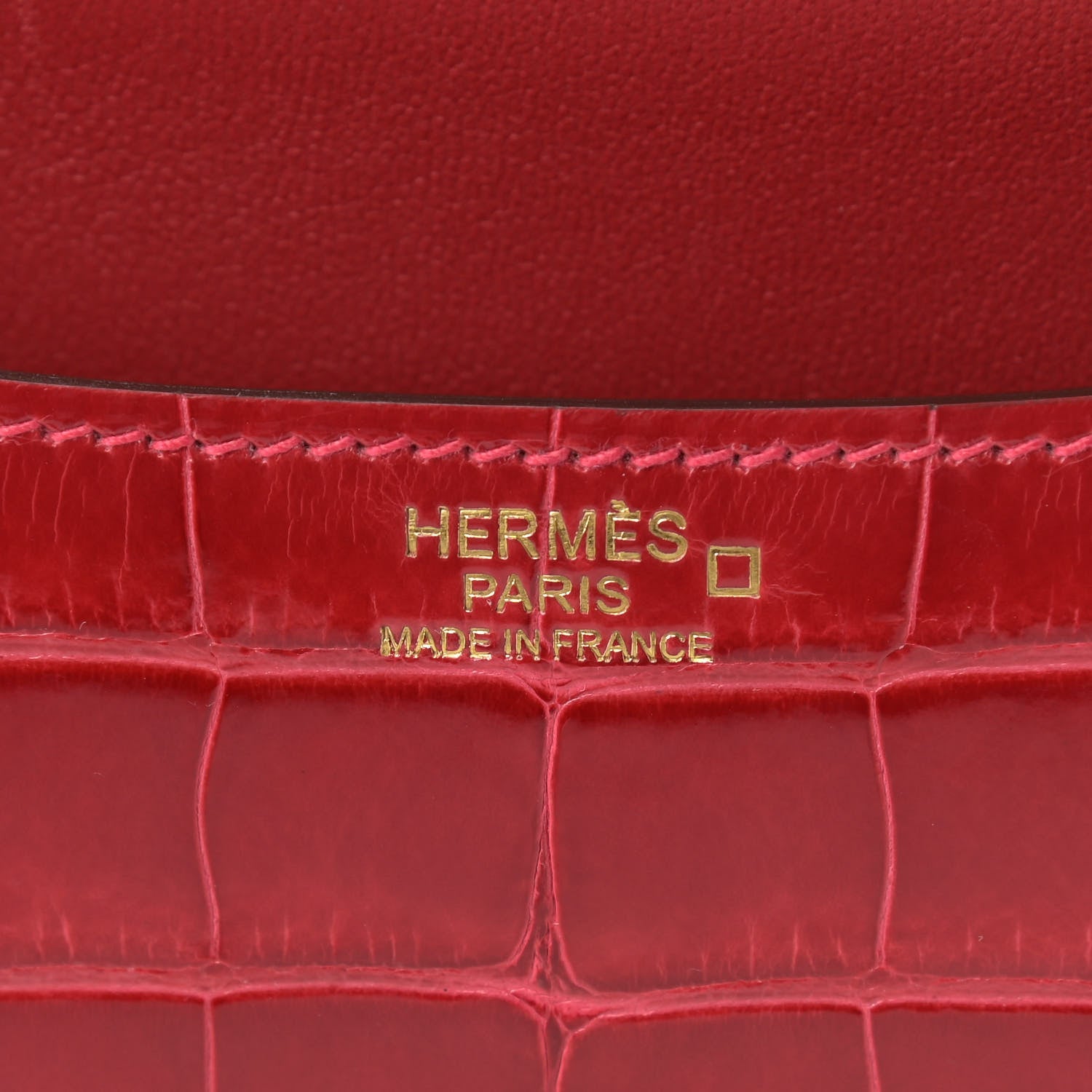 Hermes Shiny Alligator Constance 24 Braise 6 of 10