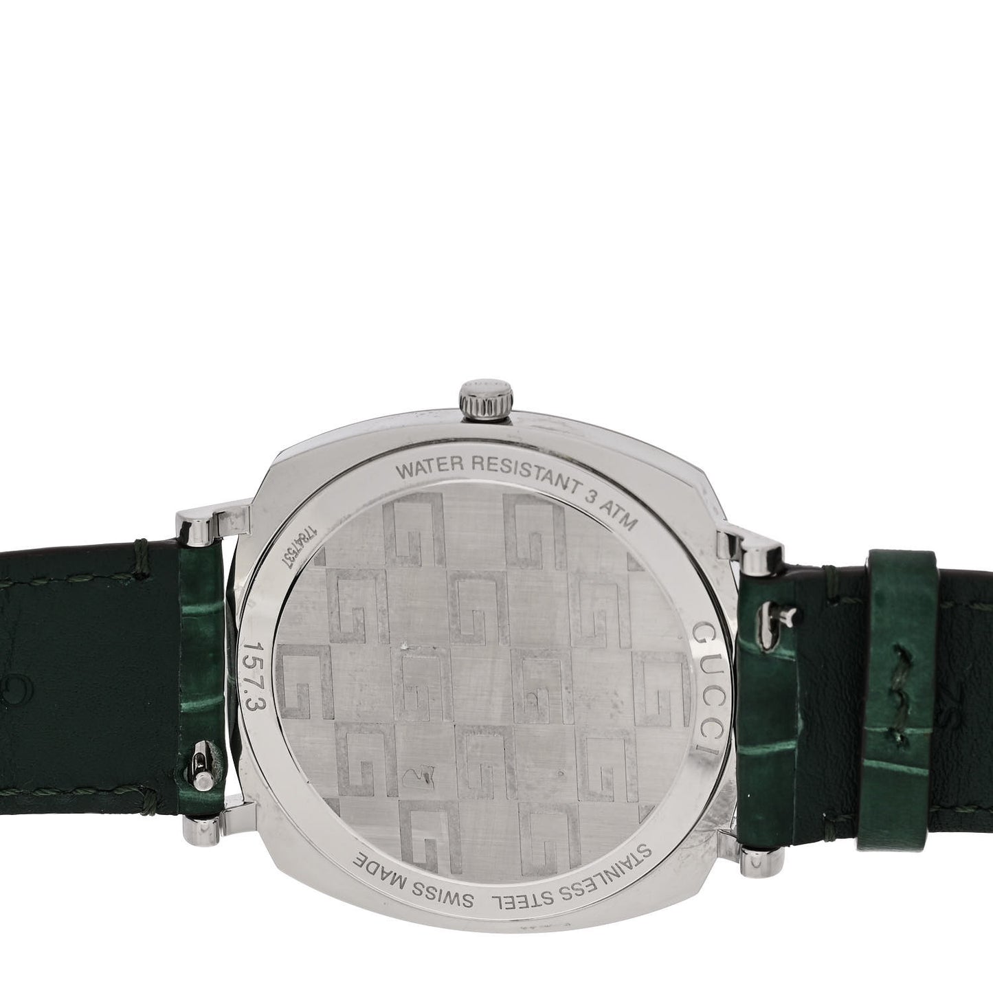 Stainless Steel Alligator 38mm Grip Quartz Watch Green