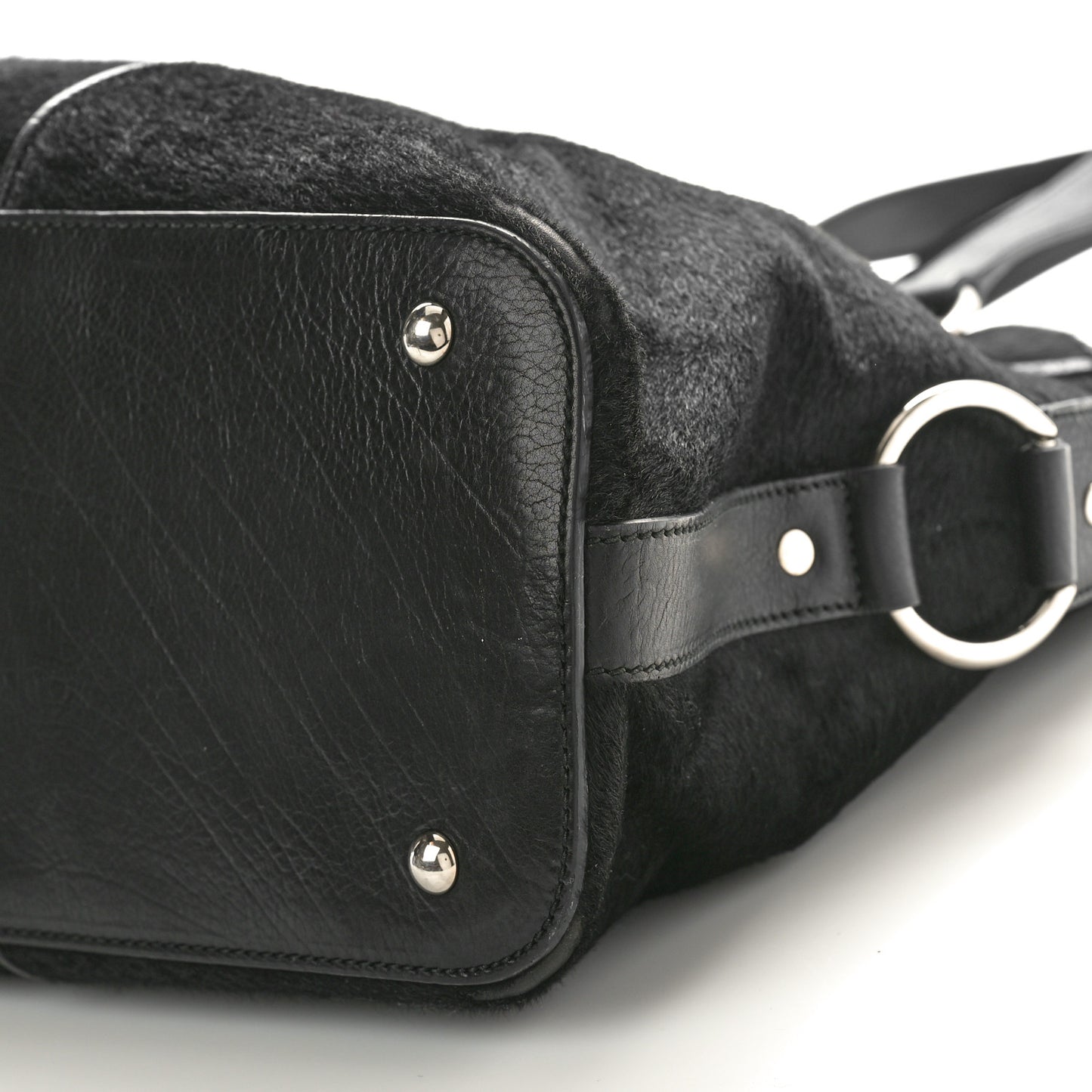 Calf Hair Large Muse Black