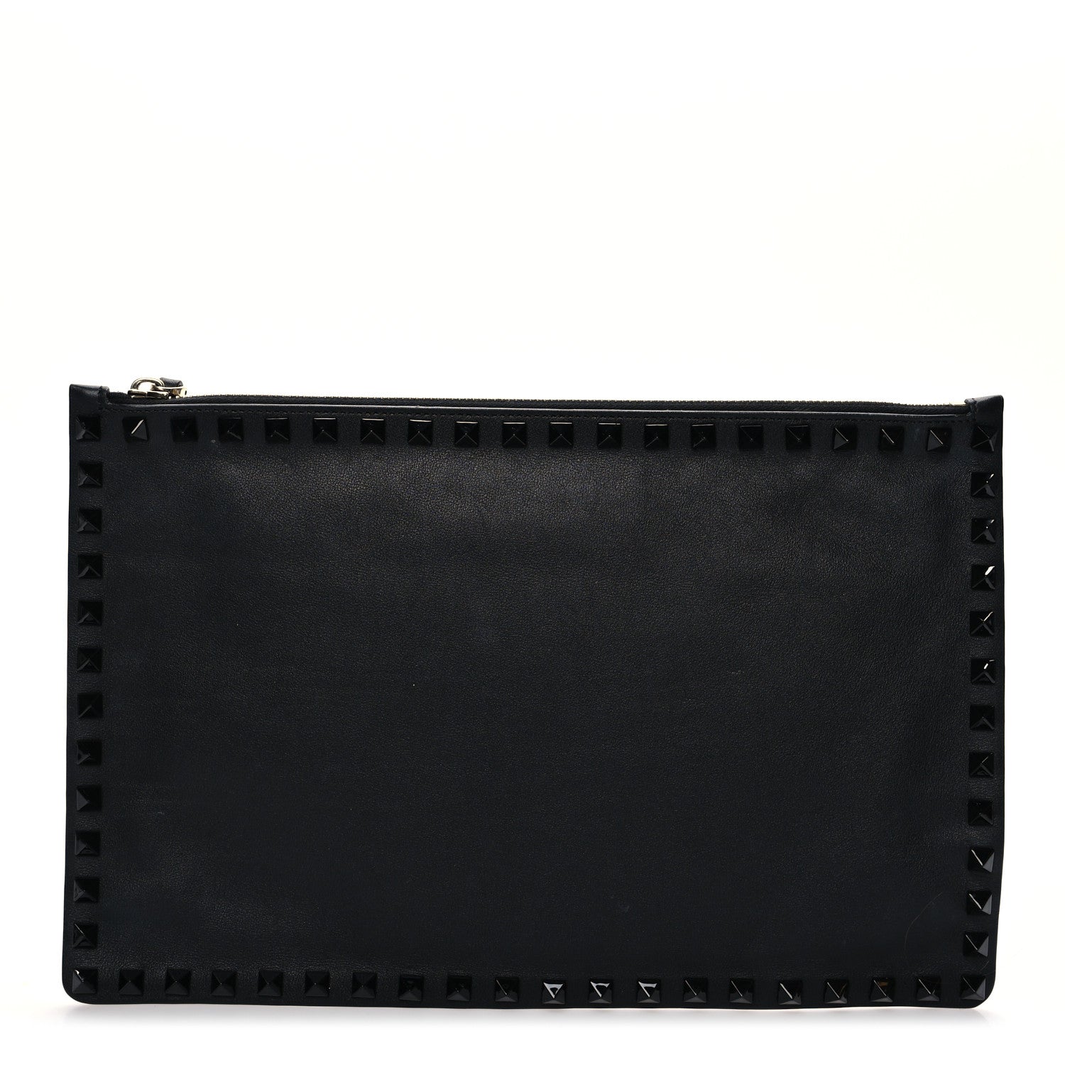 Valentino Garavani Nappa Monochrome Large Rockstud Zip Pouch Black 1 of 6