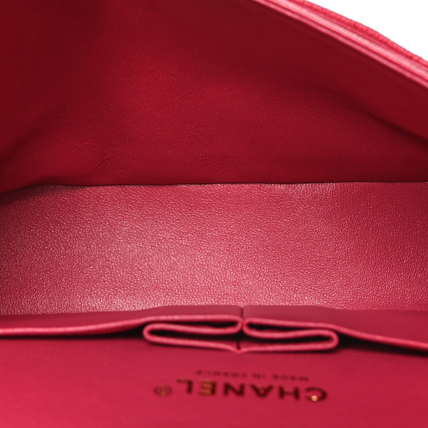Caviar Quilted Medium Double Flap Dark Pink
