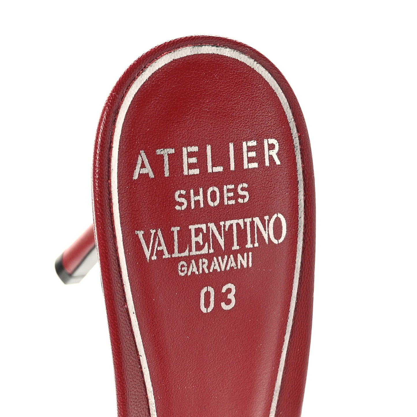 Kidskin Atelier 03 Rose Edition 90mm Slide Sandals 36 Rosso Valentino