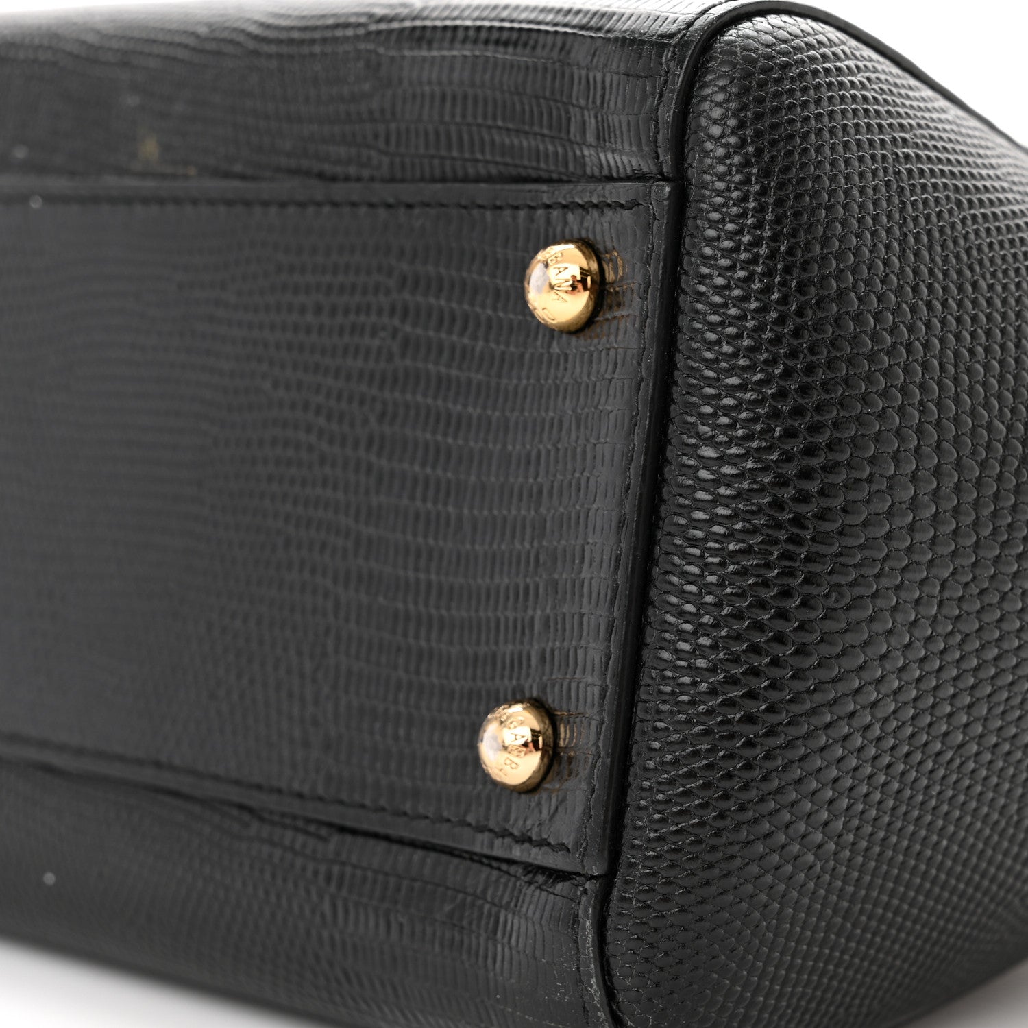 Dolce & Gabbana Stampa Iguana Crystal Medium Miss Sicily Satchel White Black Pink 9 of 21