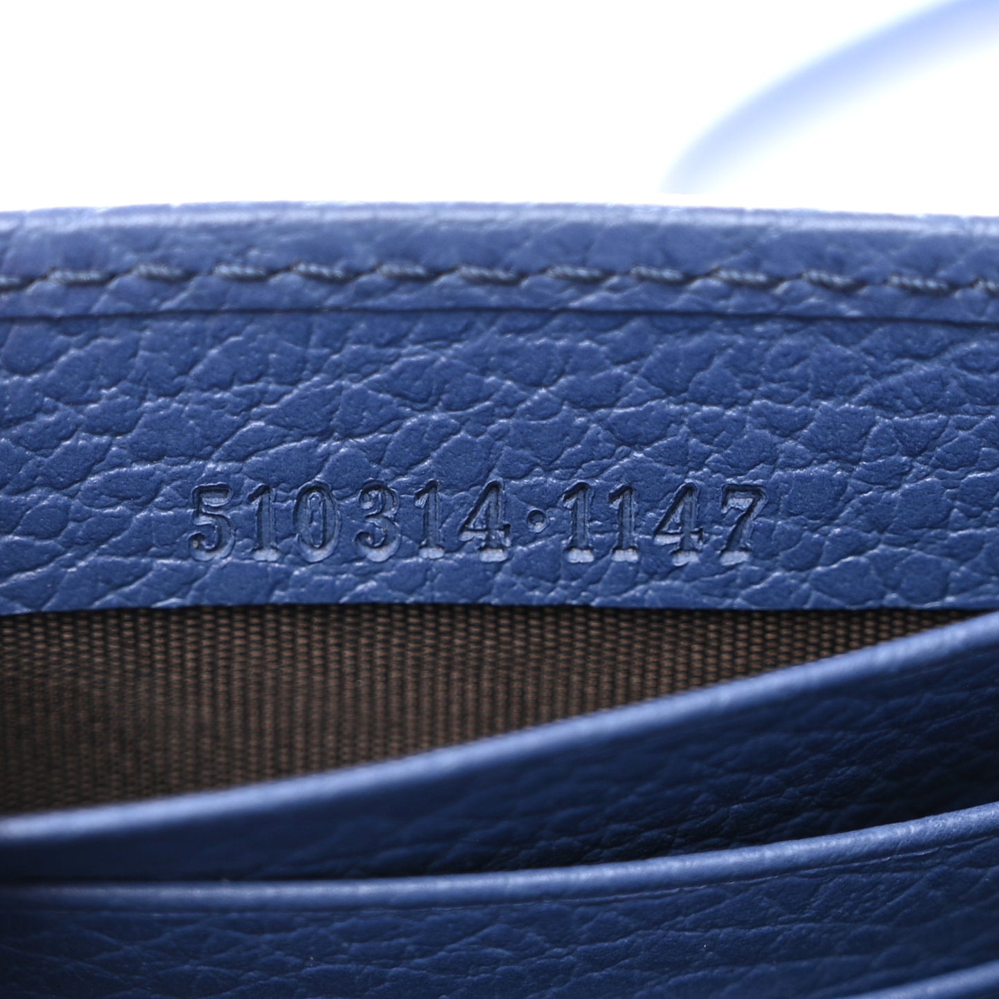 Dollar Calfskin Interlocking G Chain Wallet Caspian