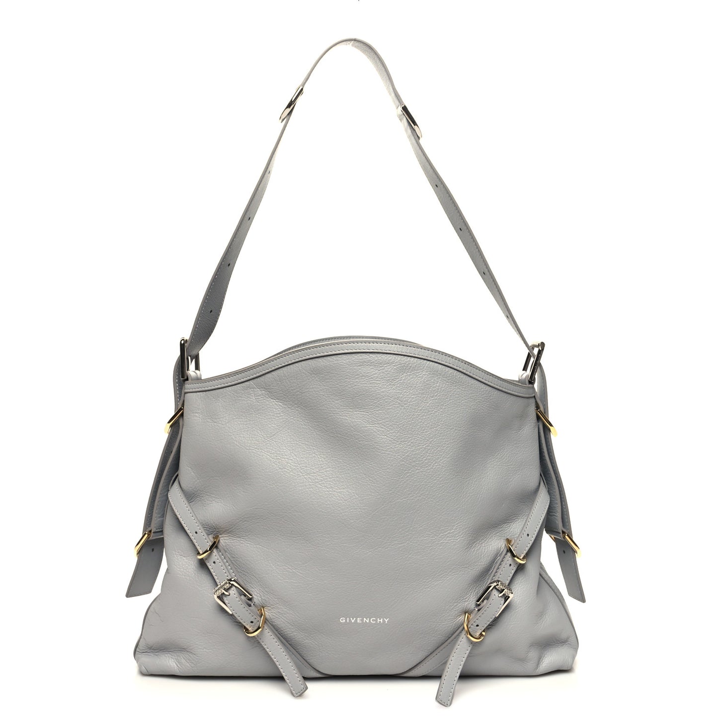 Calfskin Medium Voyou Bag Light Grey